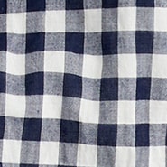 Petite classic-fit shirt in crinkle gingham CLASSIC NAVY j.crew: classic-fit shirt in crinkle gingham for women