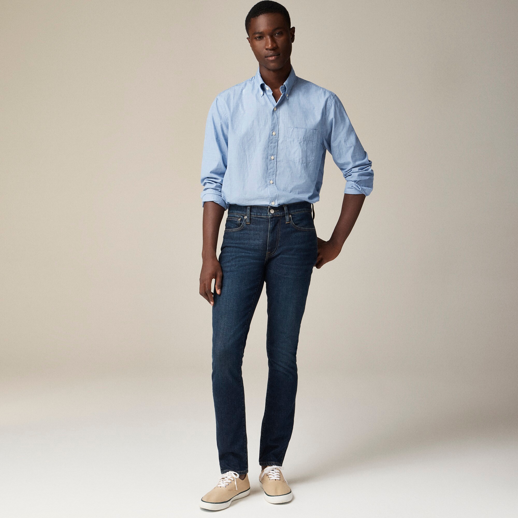 250 Skinny-fit stretch jean in one-year wash