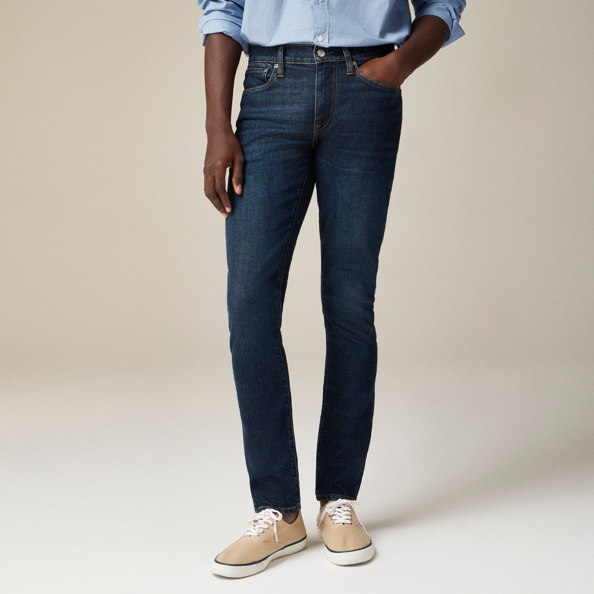 J.Crew 250 Skinny fit Stretch Jean In One year Wash For Men