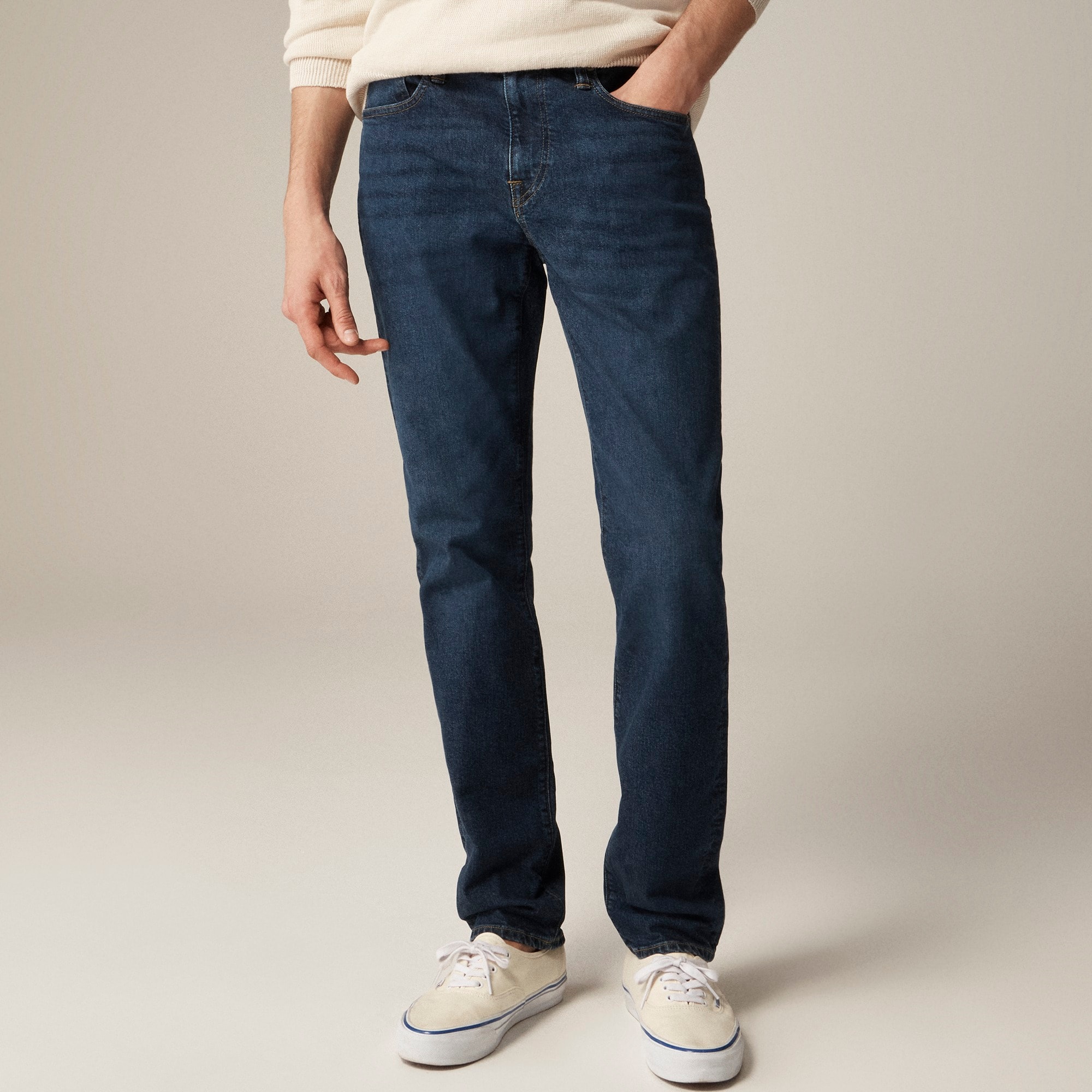 j.crew: 484 slim-fit stretch jean in one-year wash for men