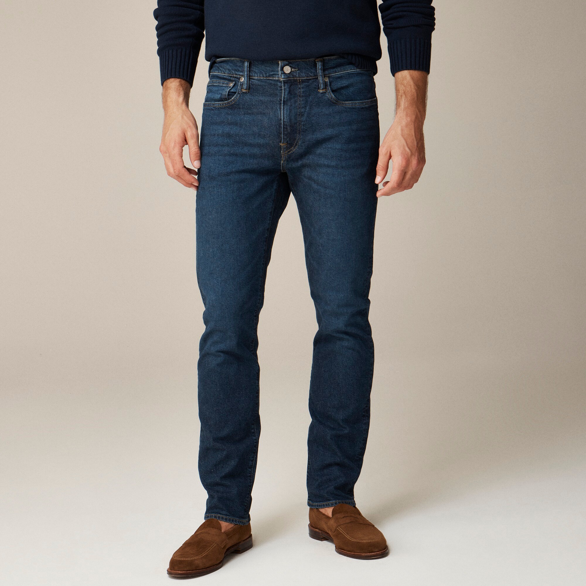 j.crew: 770™ straight-fit stretch jean in one-year wash for men