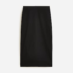 No. 3 Pencil skirt in bi-stretch cotton blend