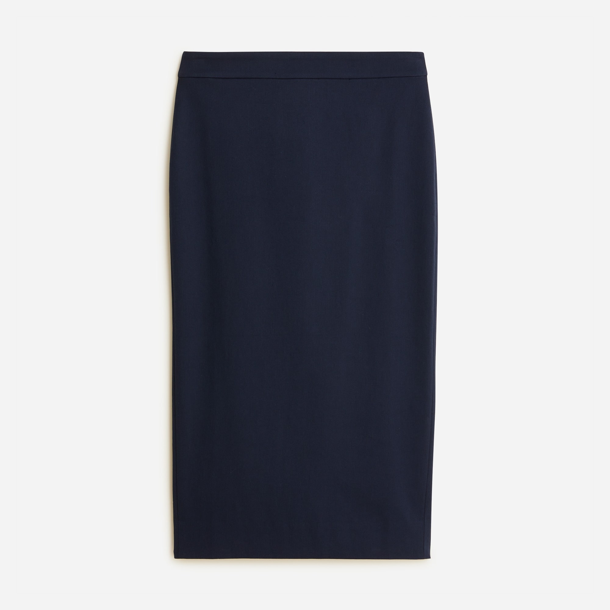  No. 3 Pencil skirt in bi-stretch cotton blend