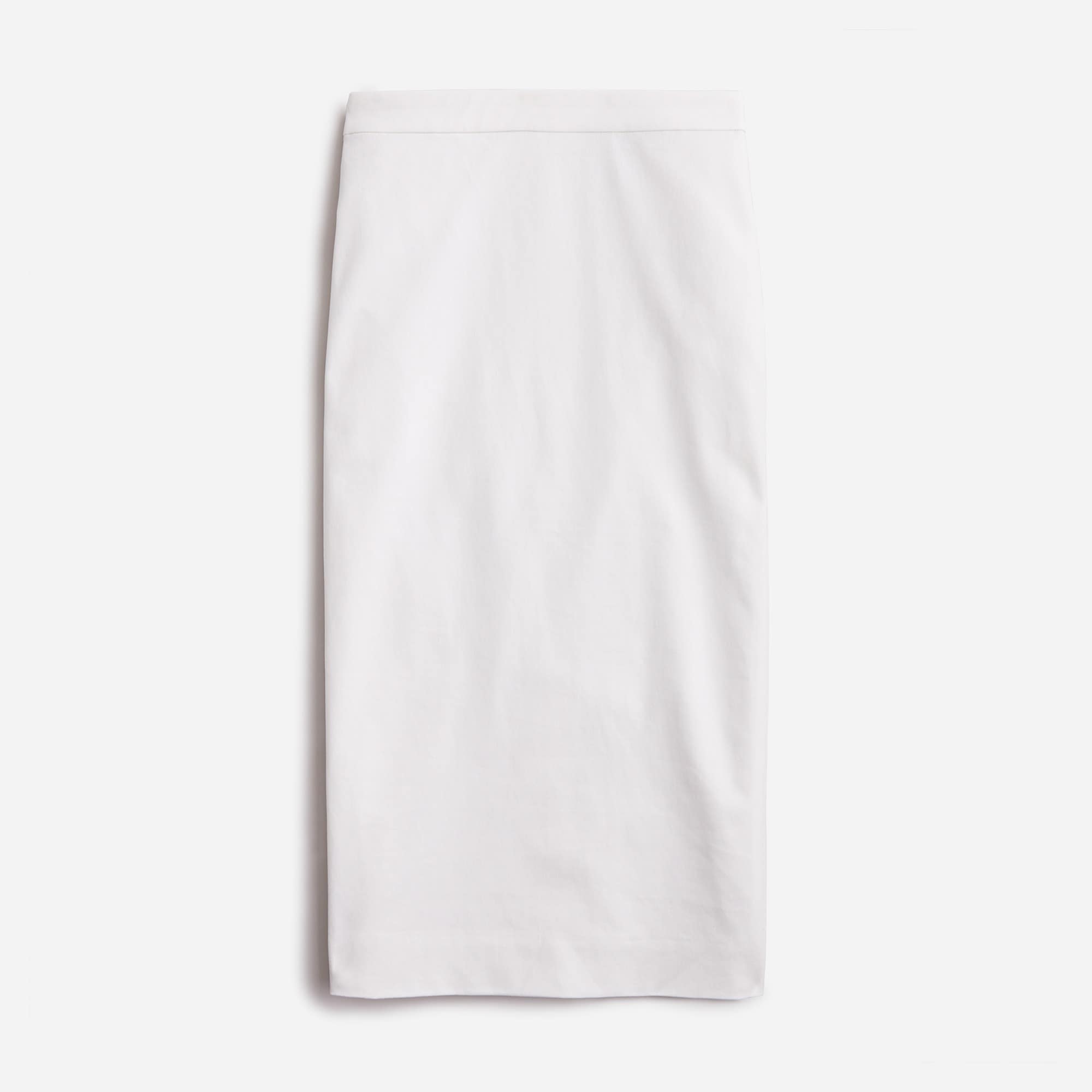  No. 3 Pencil skirt in bi-stretch cotton blend