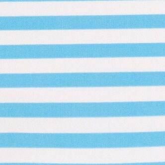 Striped high-waisted bikini bottom CORNFLOWER WHITE factory: striped high-waisted bikini bottom for women