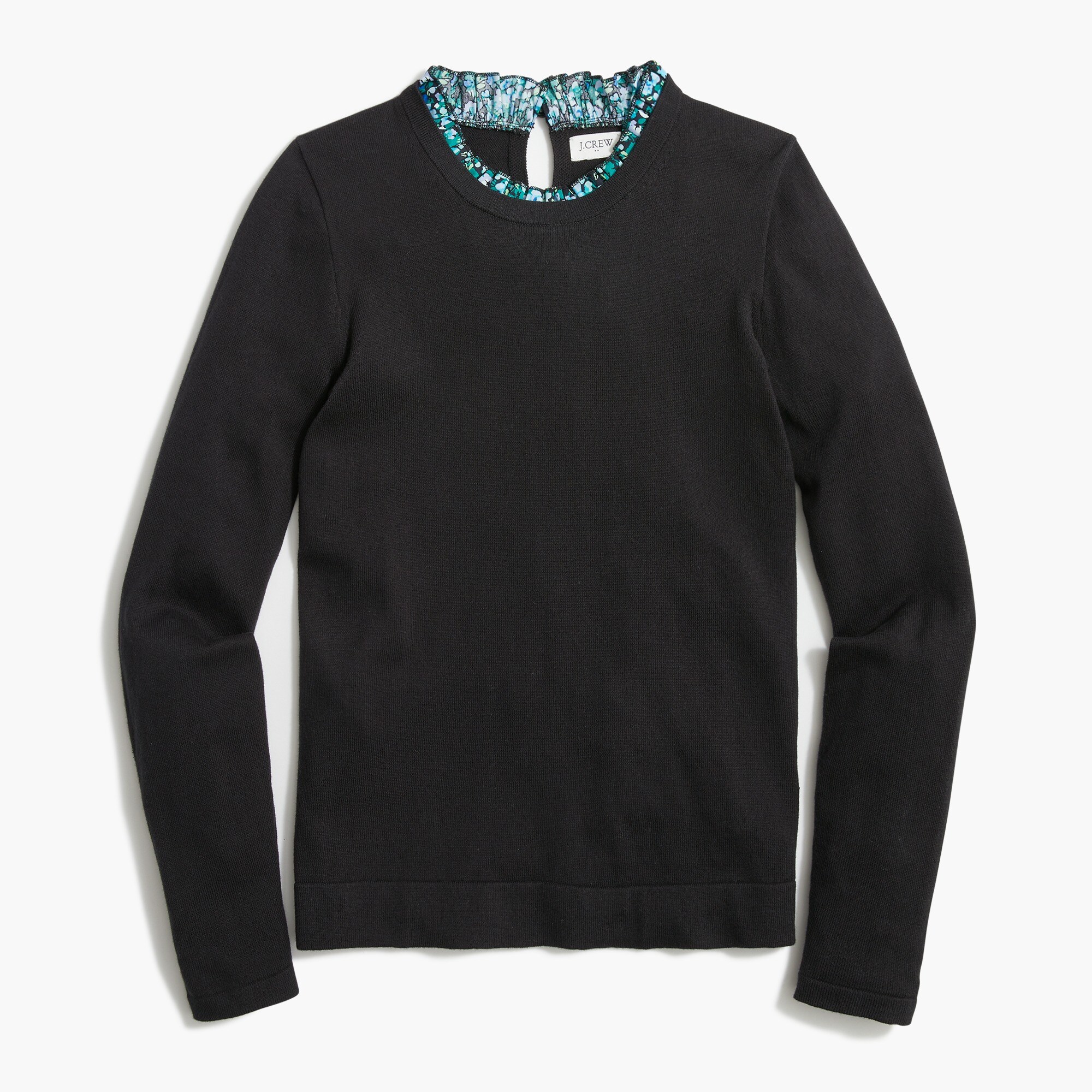 ruffle-trim sweater for women