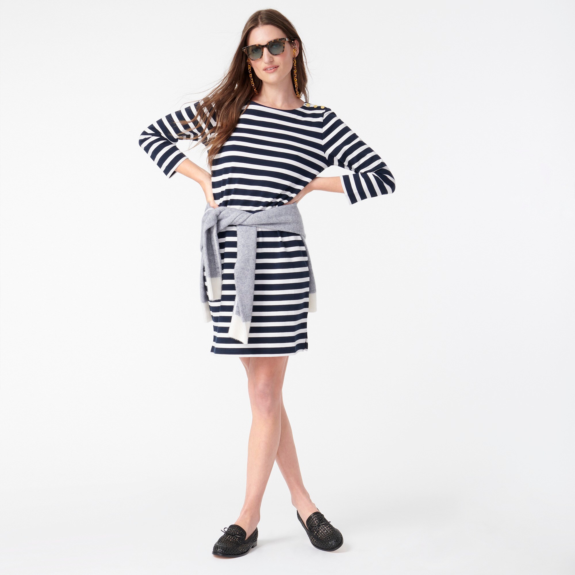 J.Crew: Shoulder-button Shift Dress In 