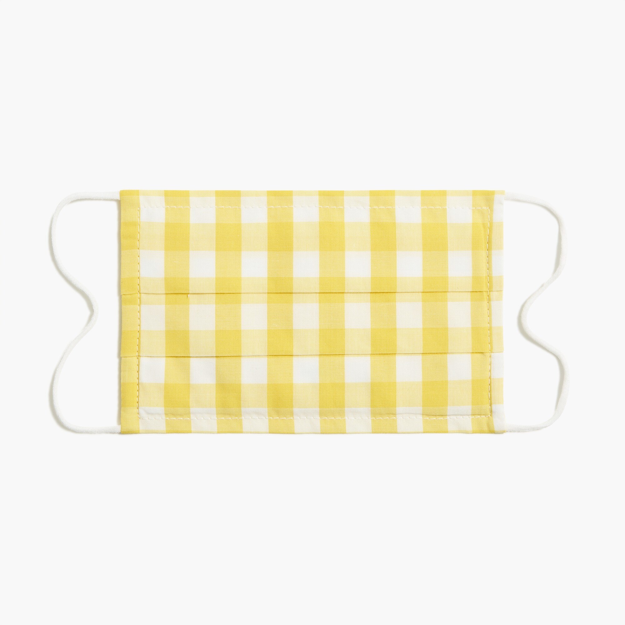 Kids' single nonmedical face mask in gingham