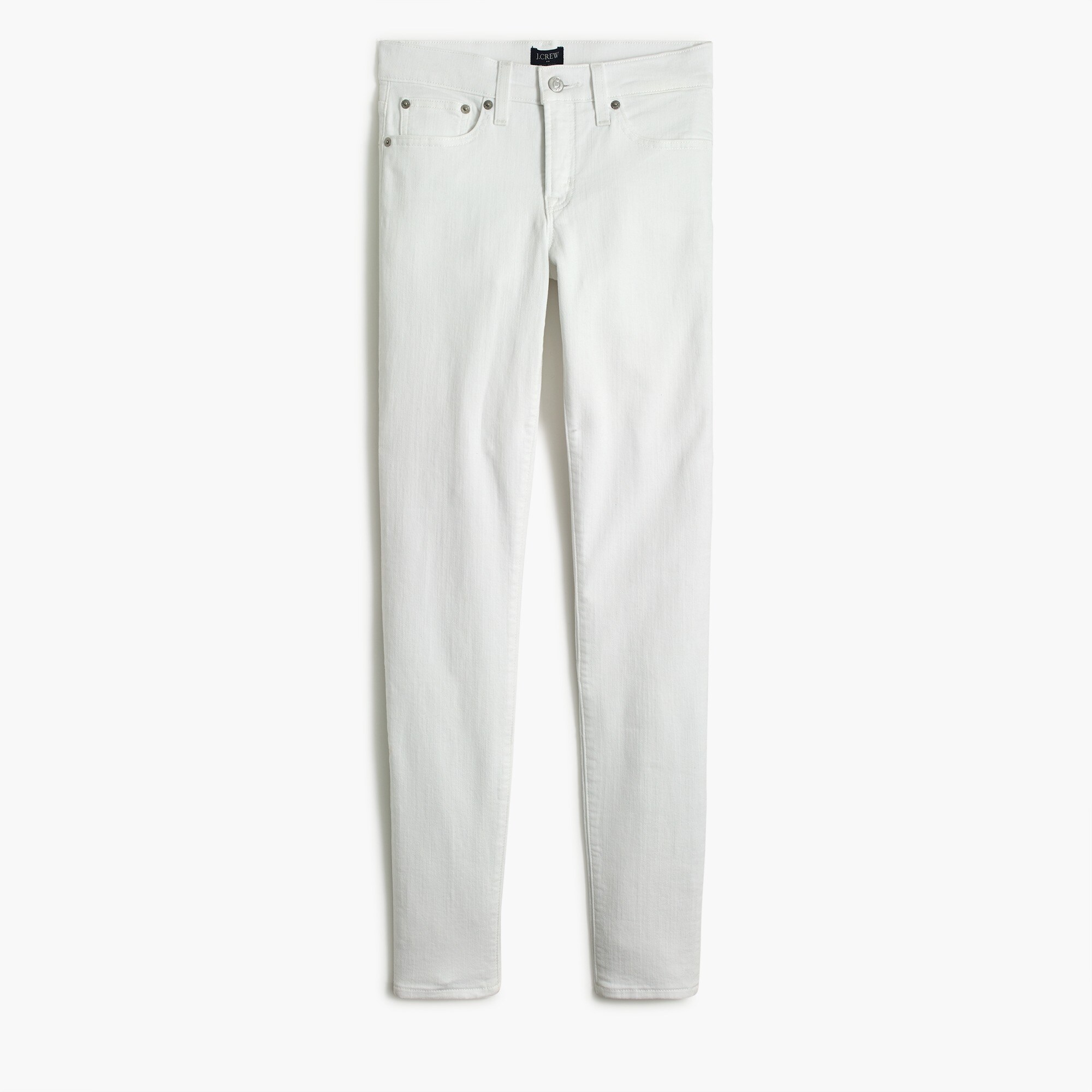  8"-rise white skinny jean in signature stretch