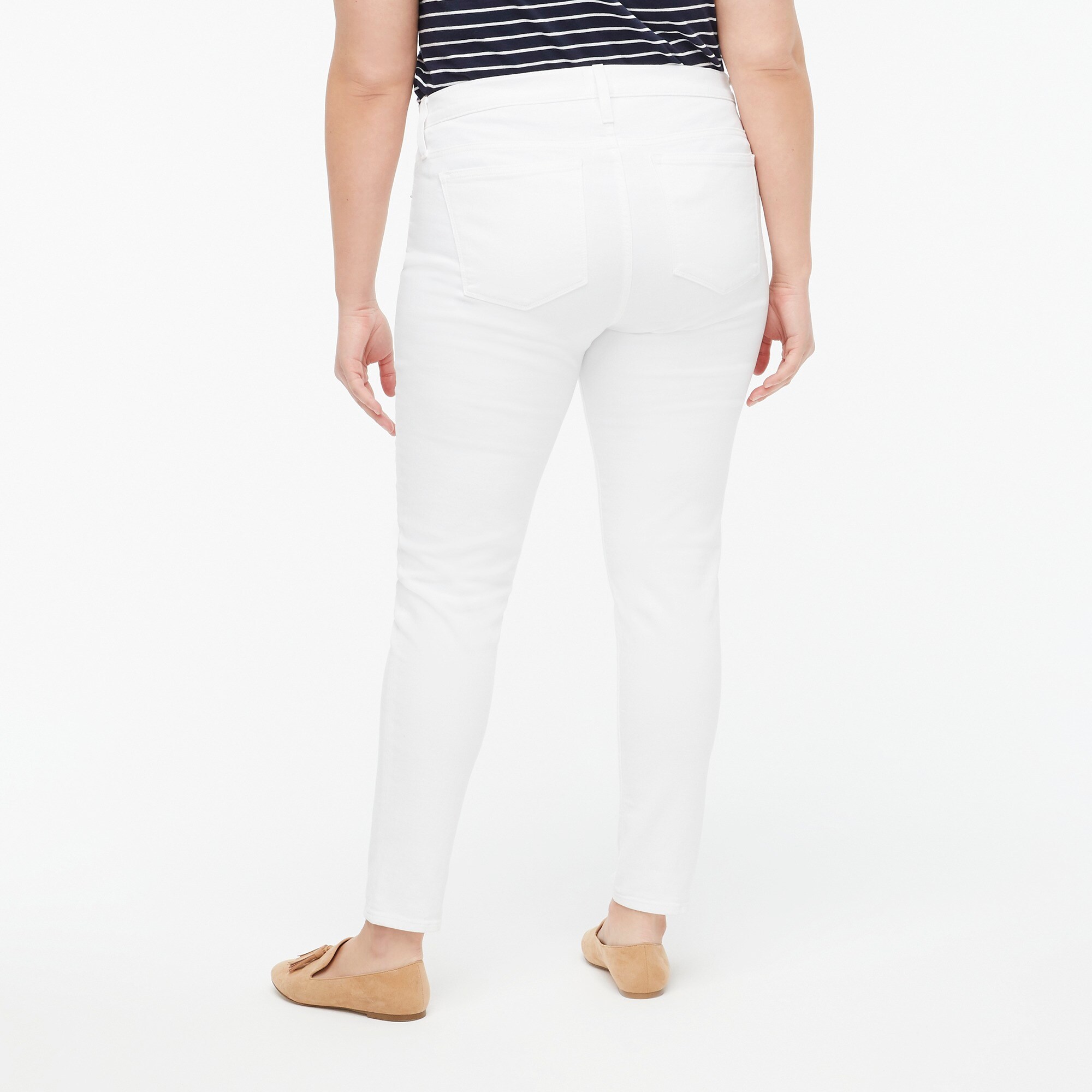 8"-rise white skinny jean in signature stretch