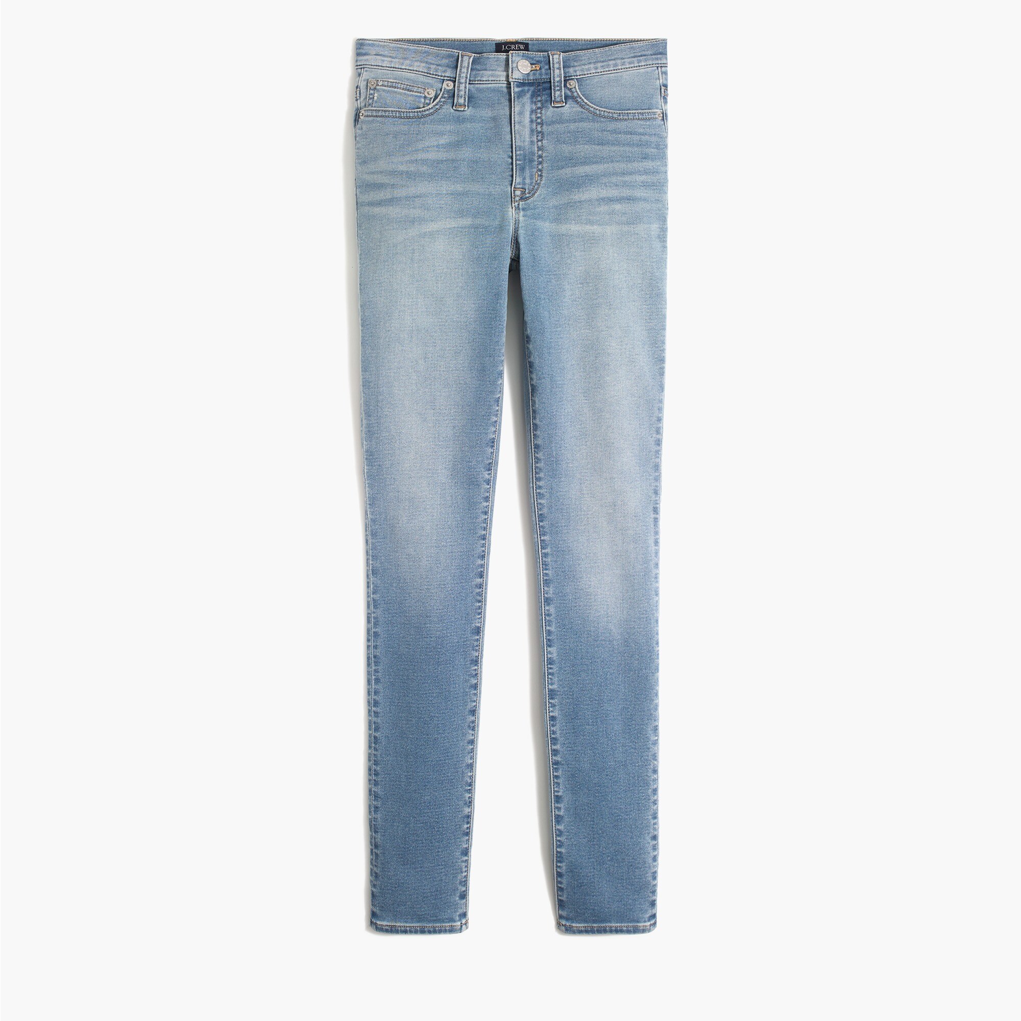 9" high-rise cozy skinny jegging in sea mist blue wash