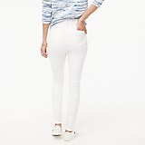 9" mid-rise white skinny jean in signature stretch