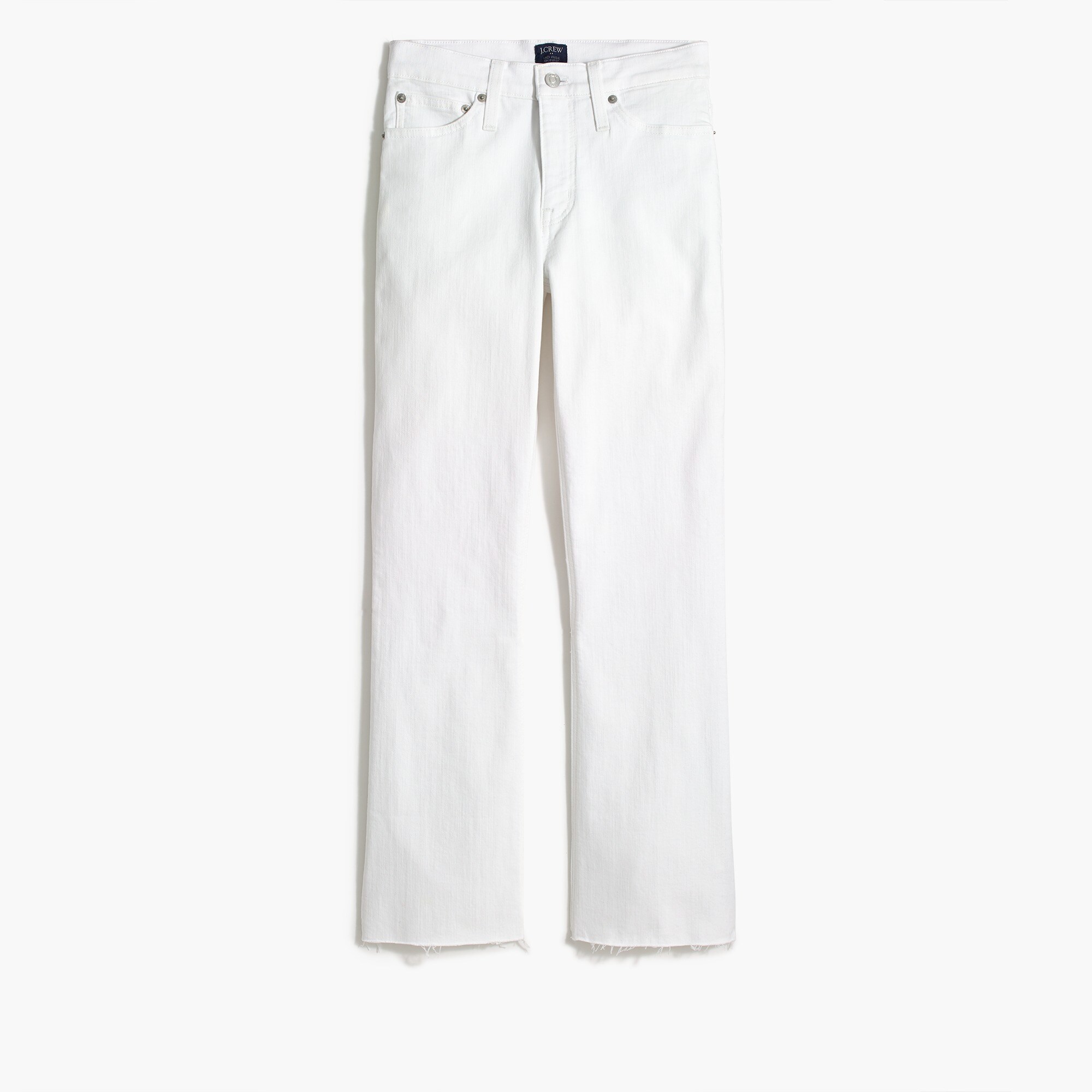 Factory: Flare Crop White Jean In Signature Stretch For Women