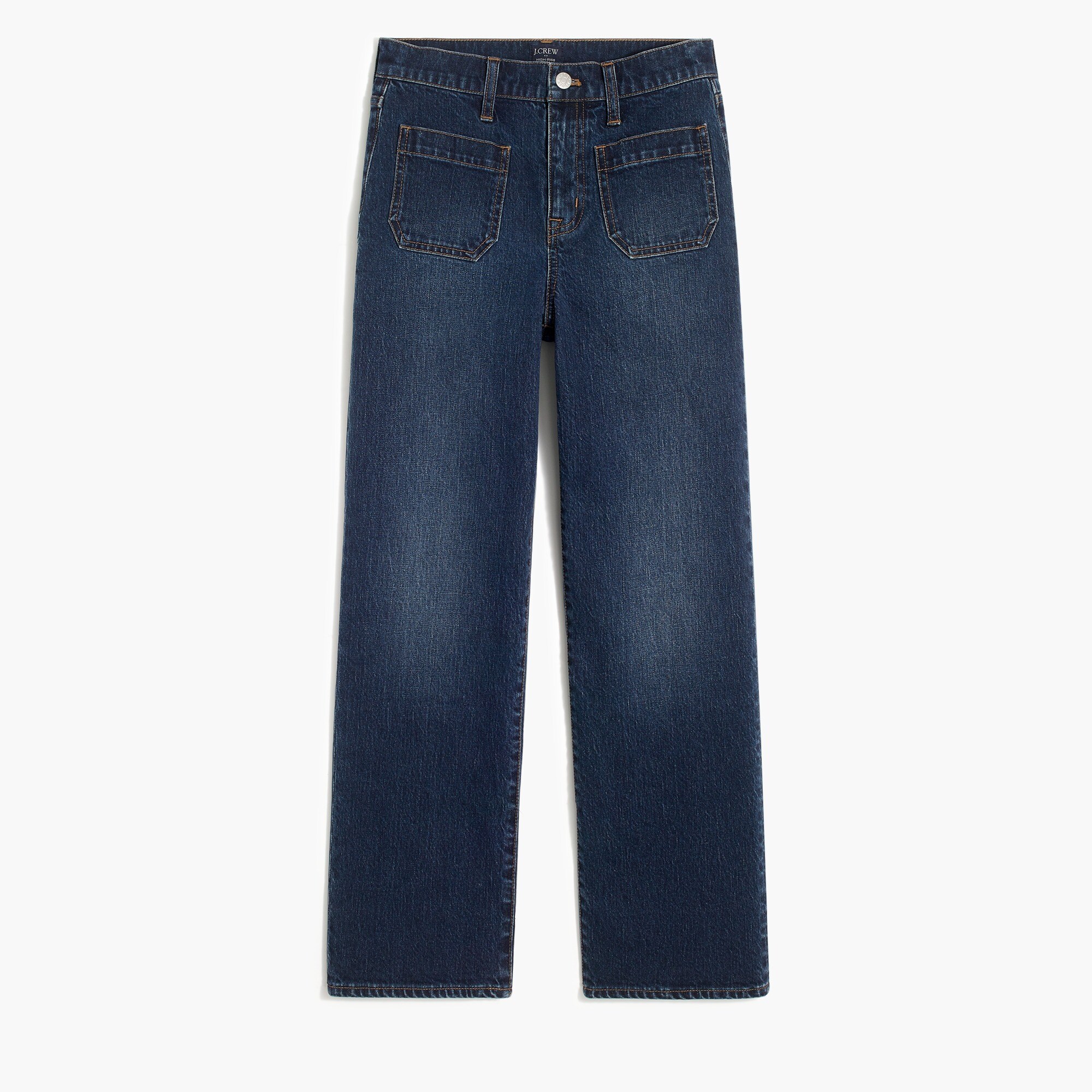 Slim-wide patch-pocket jean in all-day stretch