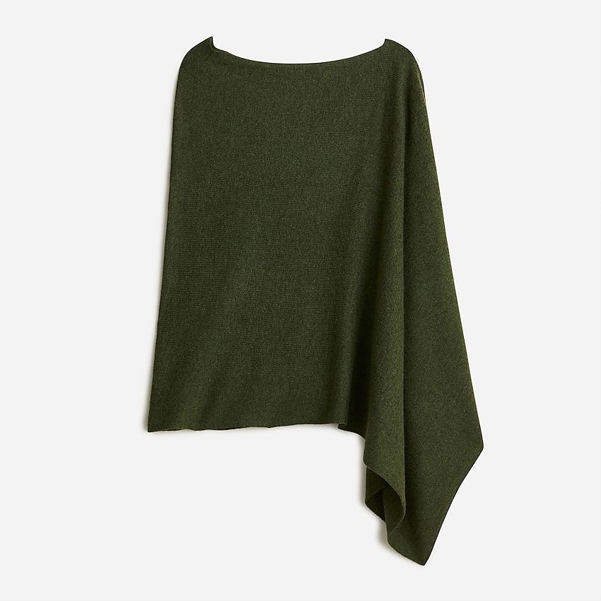 j.crew: cashmere-wool poncho for women, right side, view zoomed