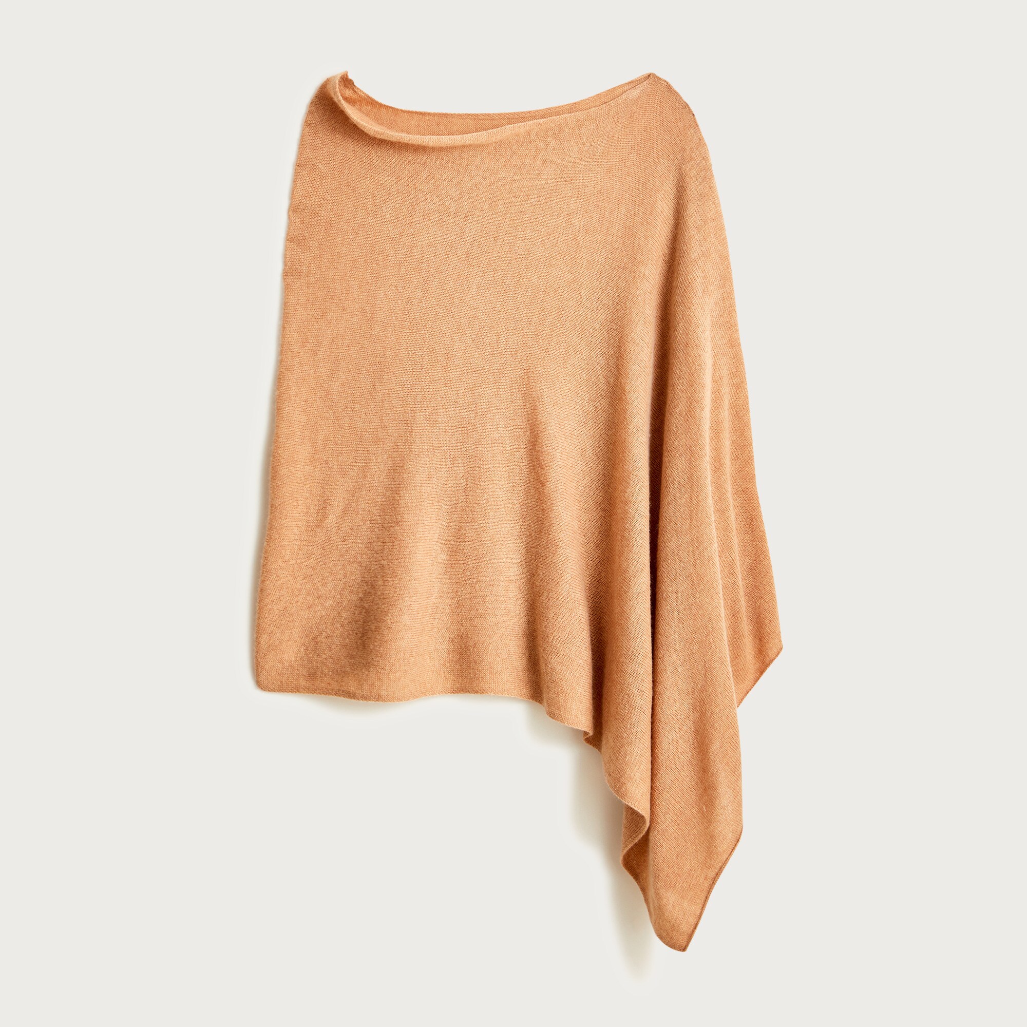 Cashmere-wool blend poncho