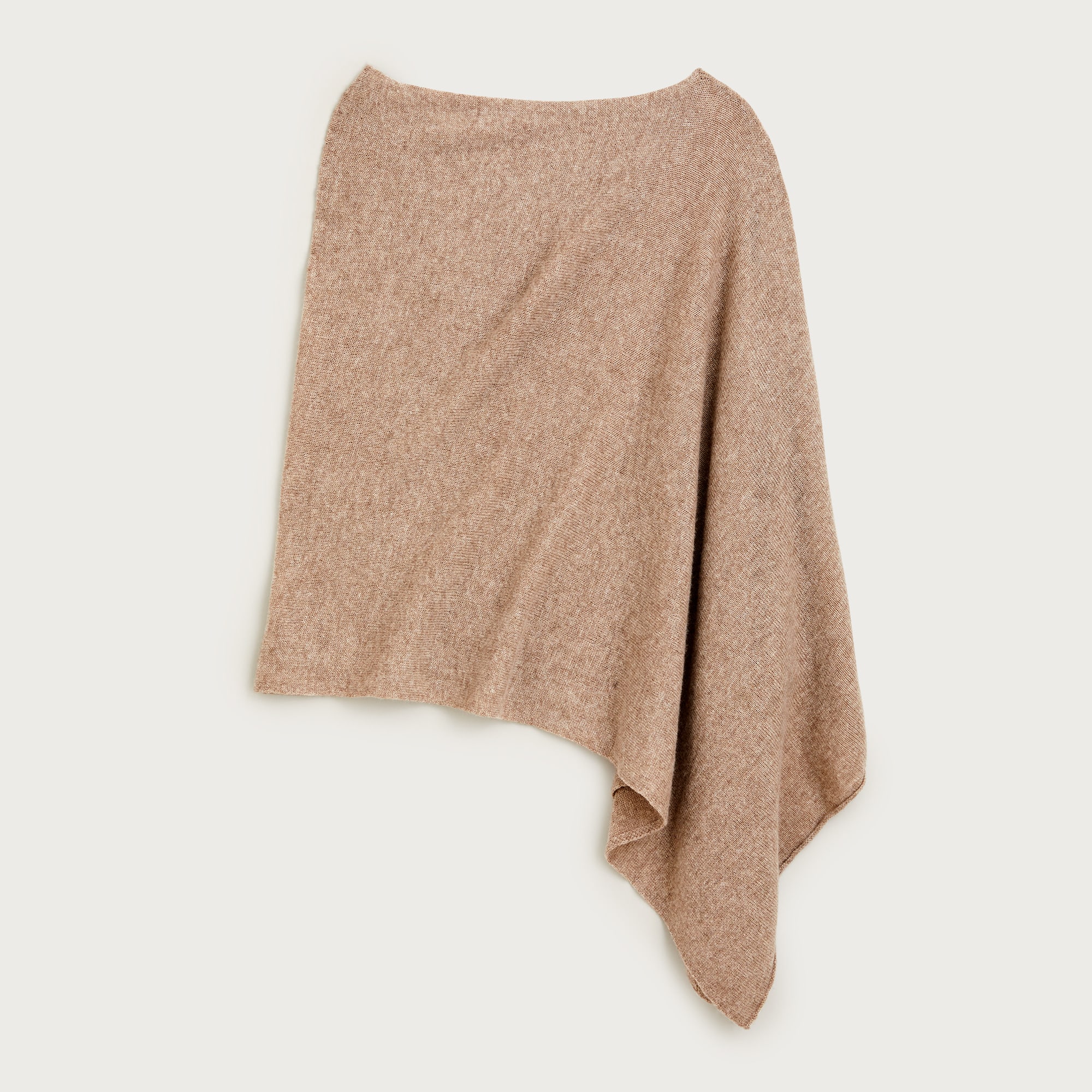 Cashmere-wool blend poncho