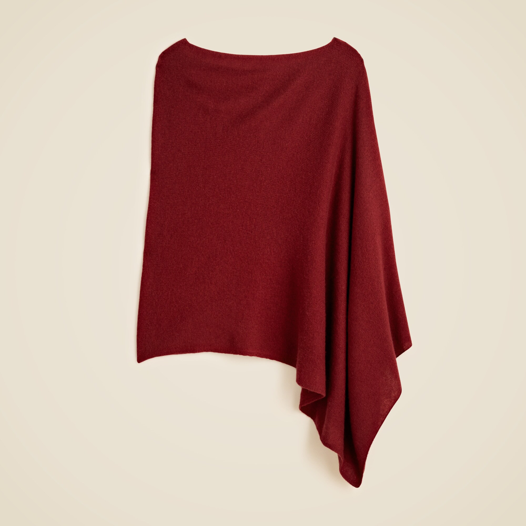  Cashmere-wool blend poncho