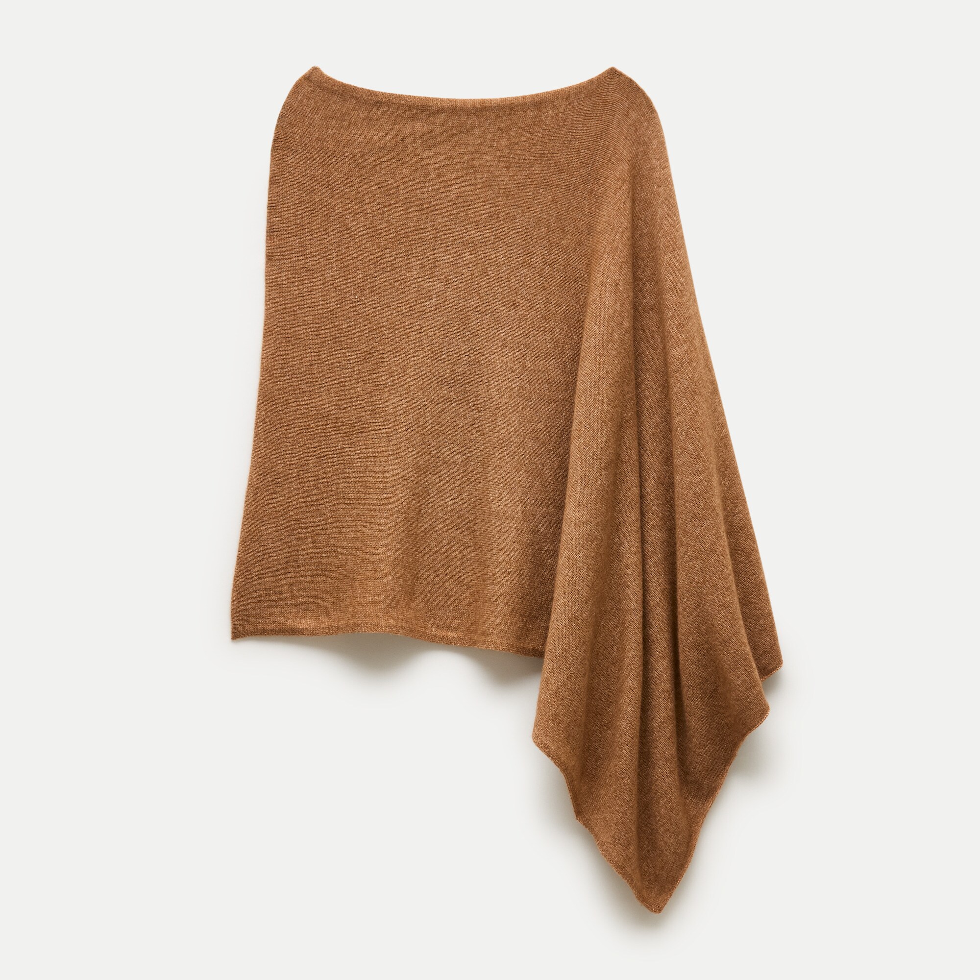 Cashmere-wool blend poncho