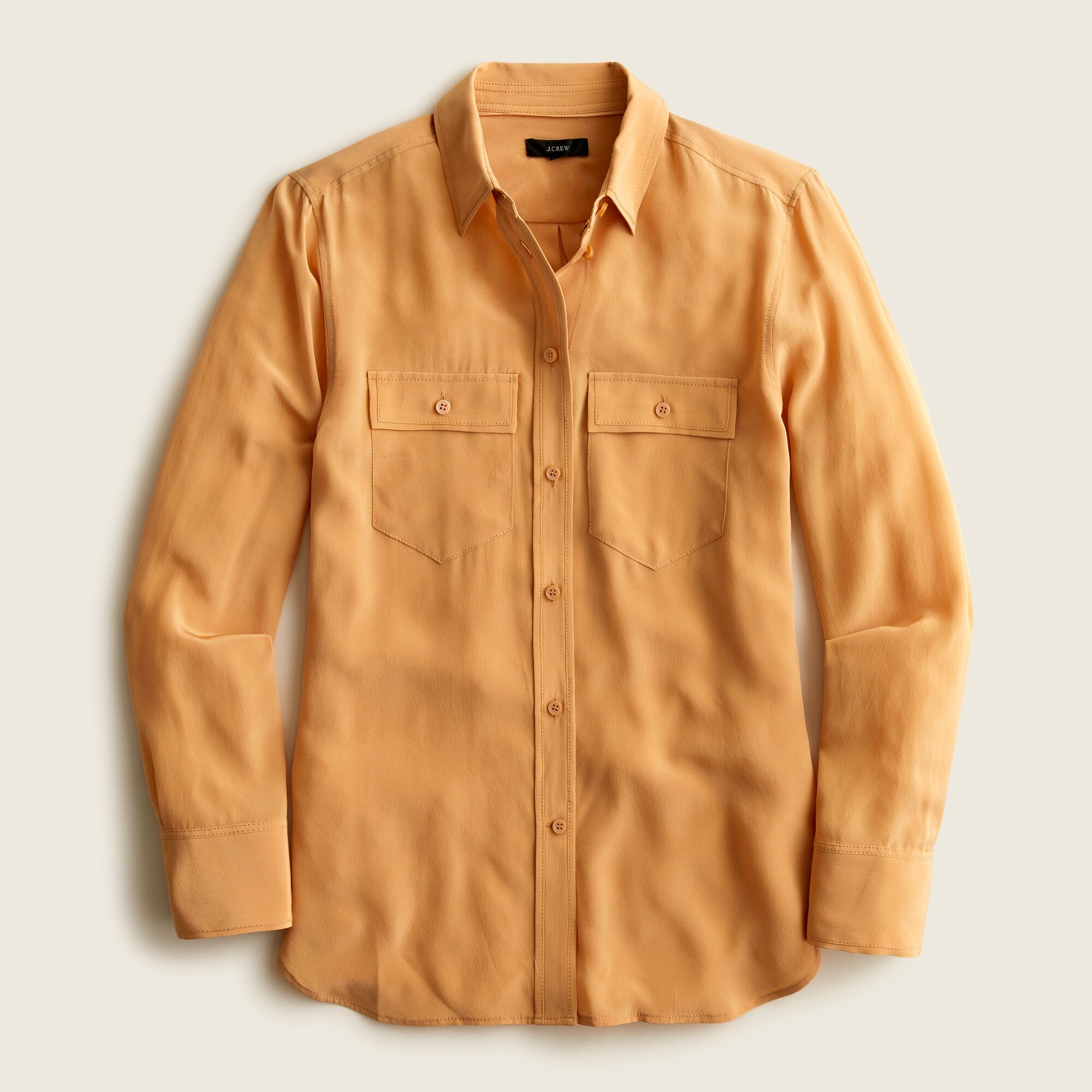 Classic-fit silk shirt