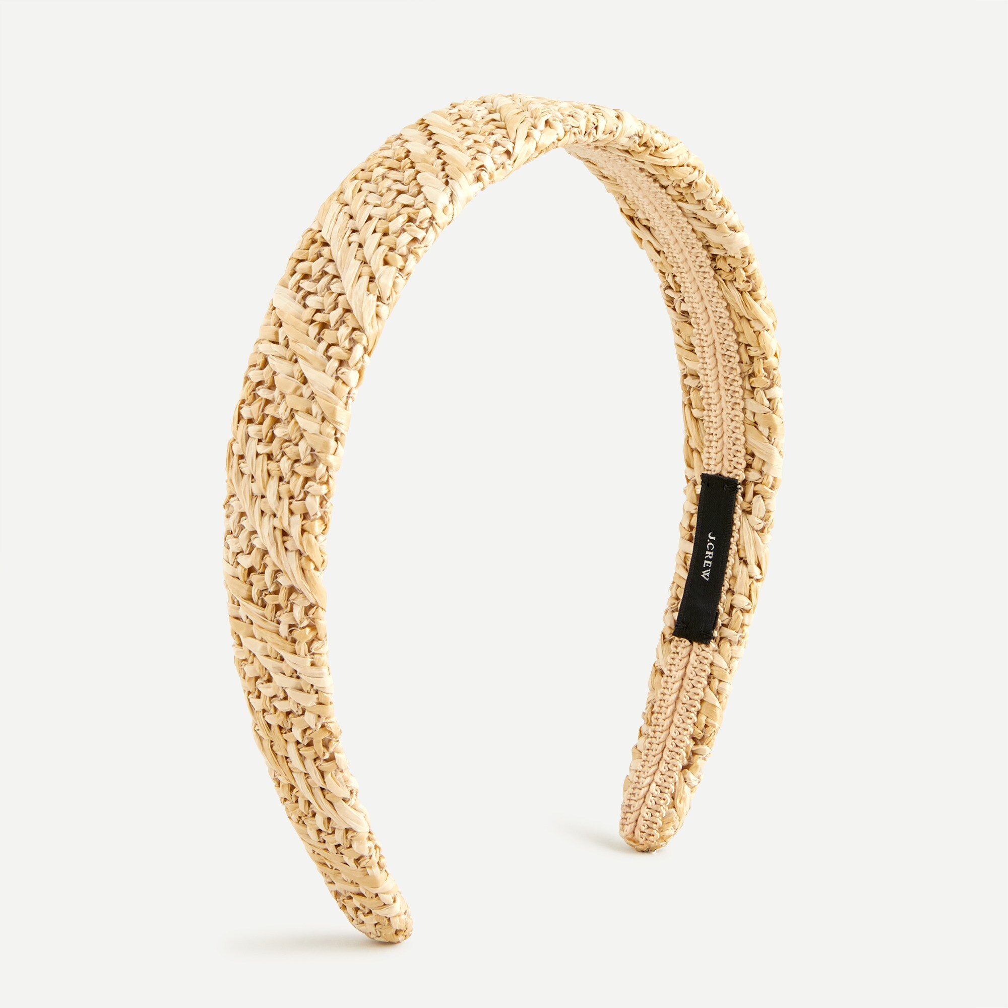 Woven straw headband