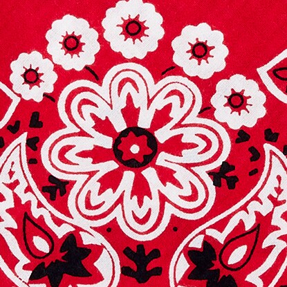 RED WESTERN FLORAL