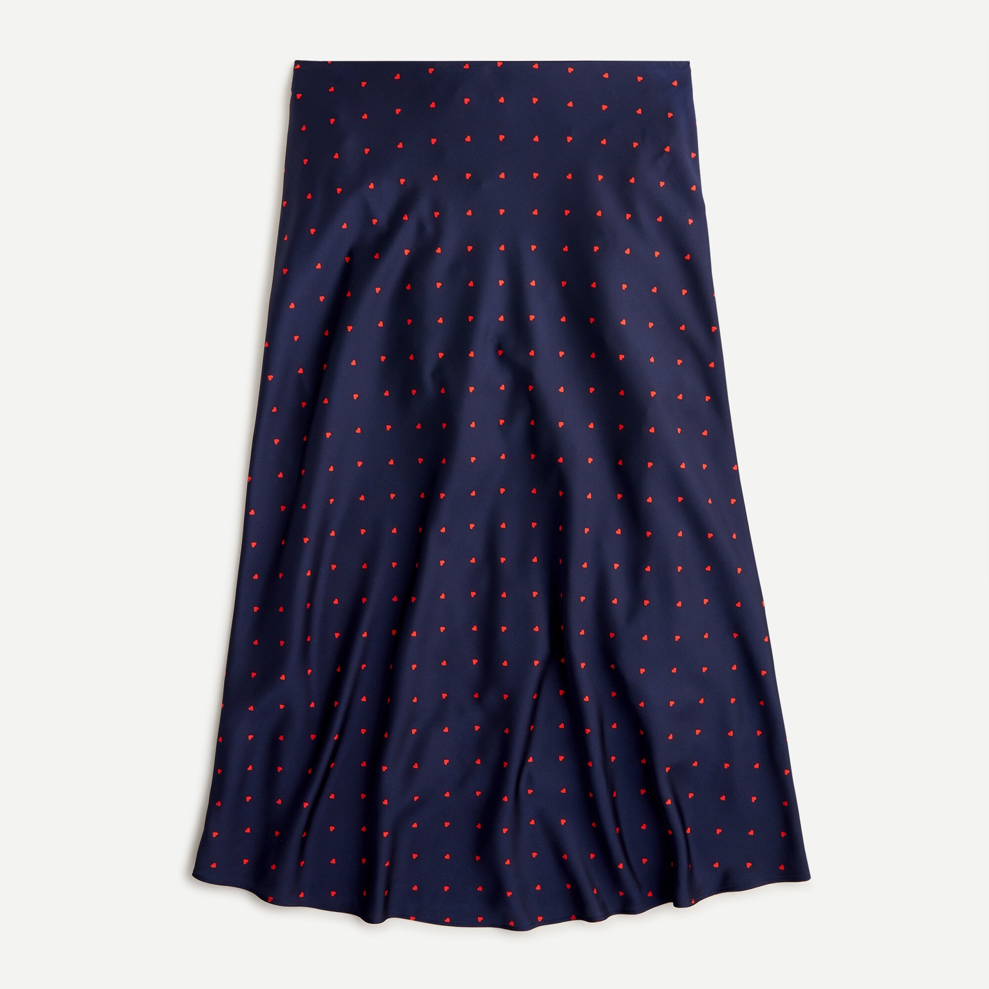 J.Crew Pullon Slip Skirt In Mini Hearts For Women