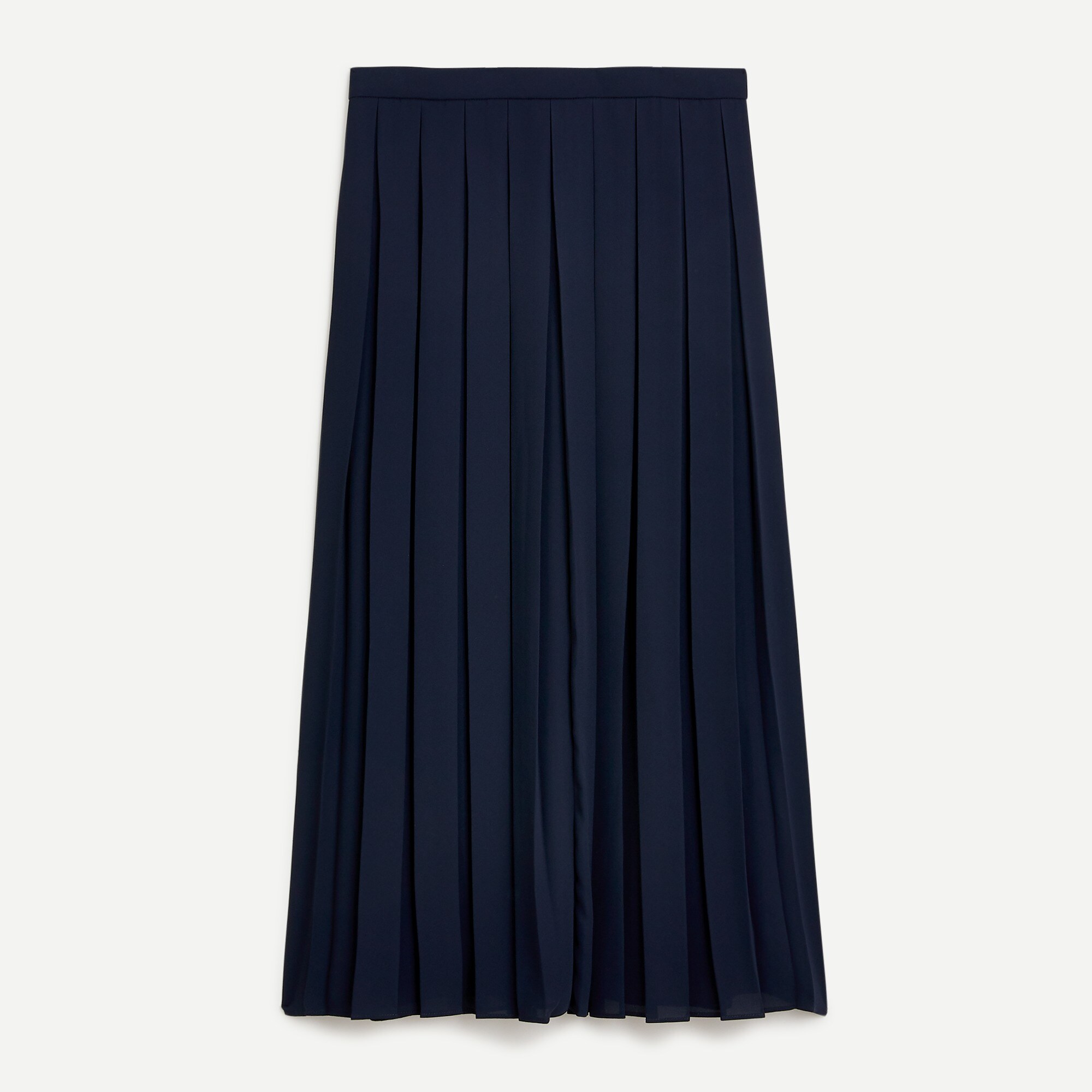 Wide-pleat midi skirt