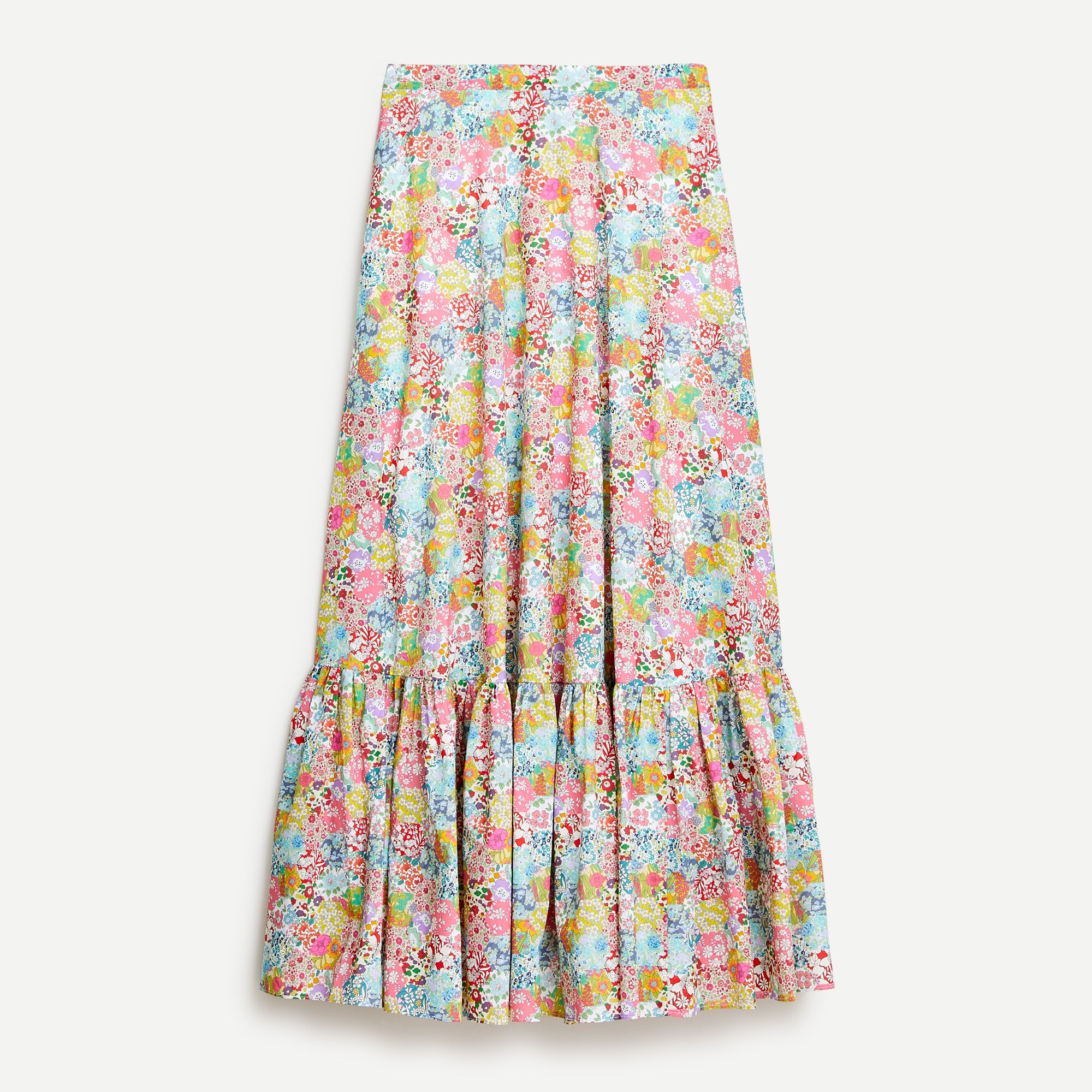 Tiered maxi skirt in Liberty® Patchwork Dream floral