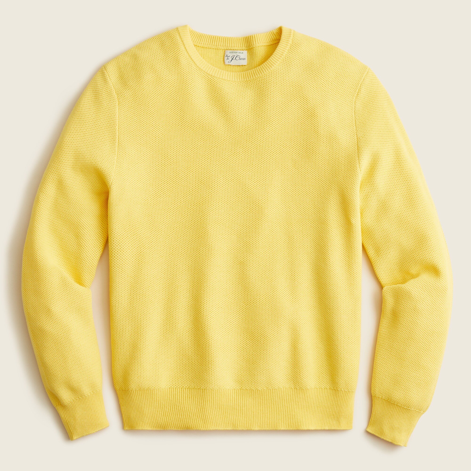 Cotton-blend piqué sweater