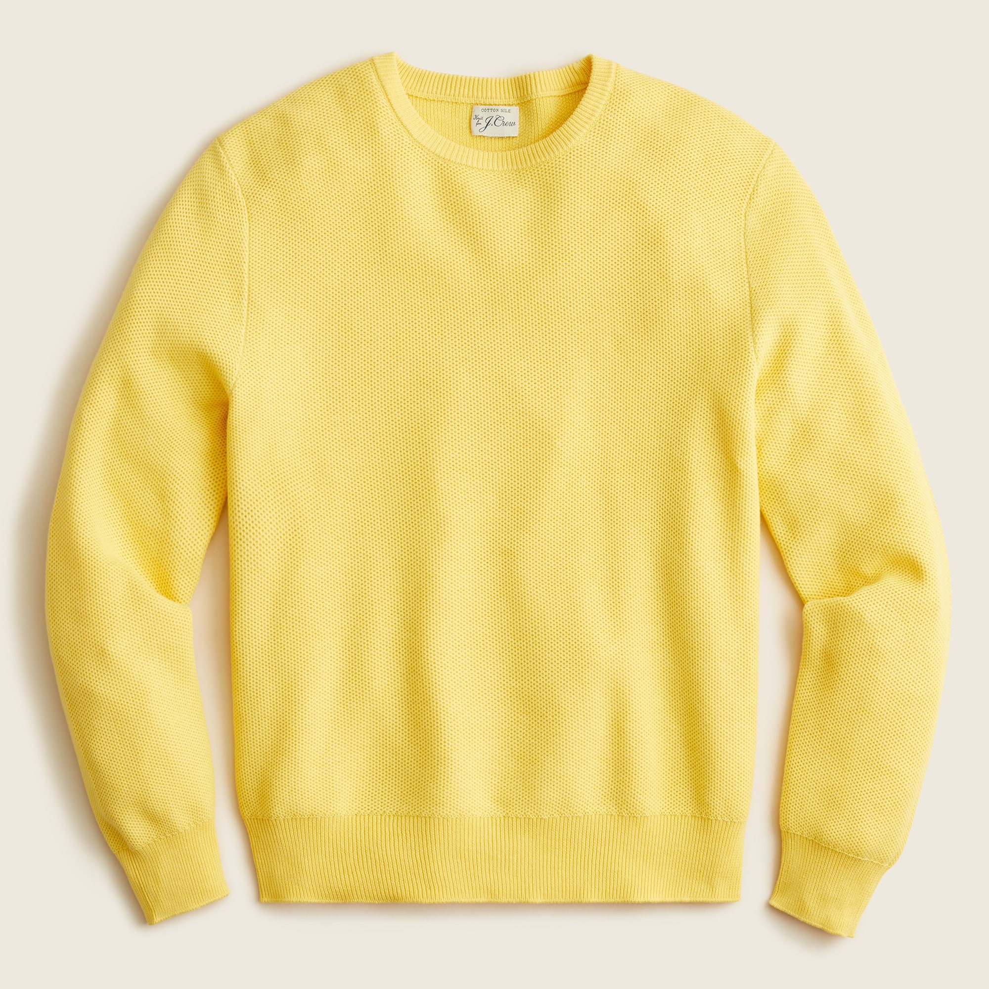 Men's silk cotton sweater hot sale