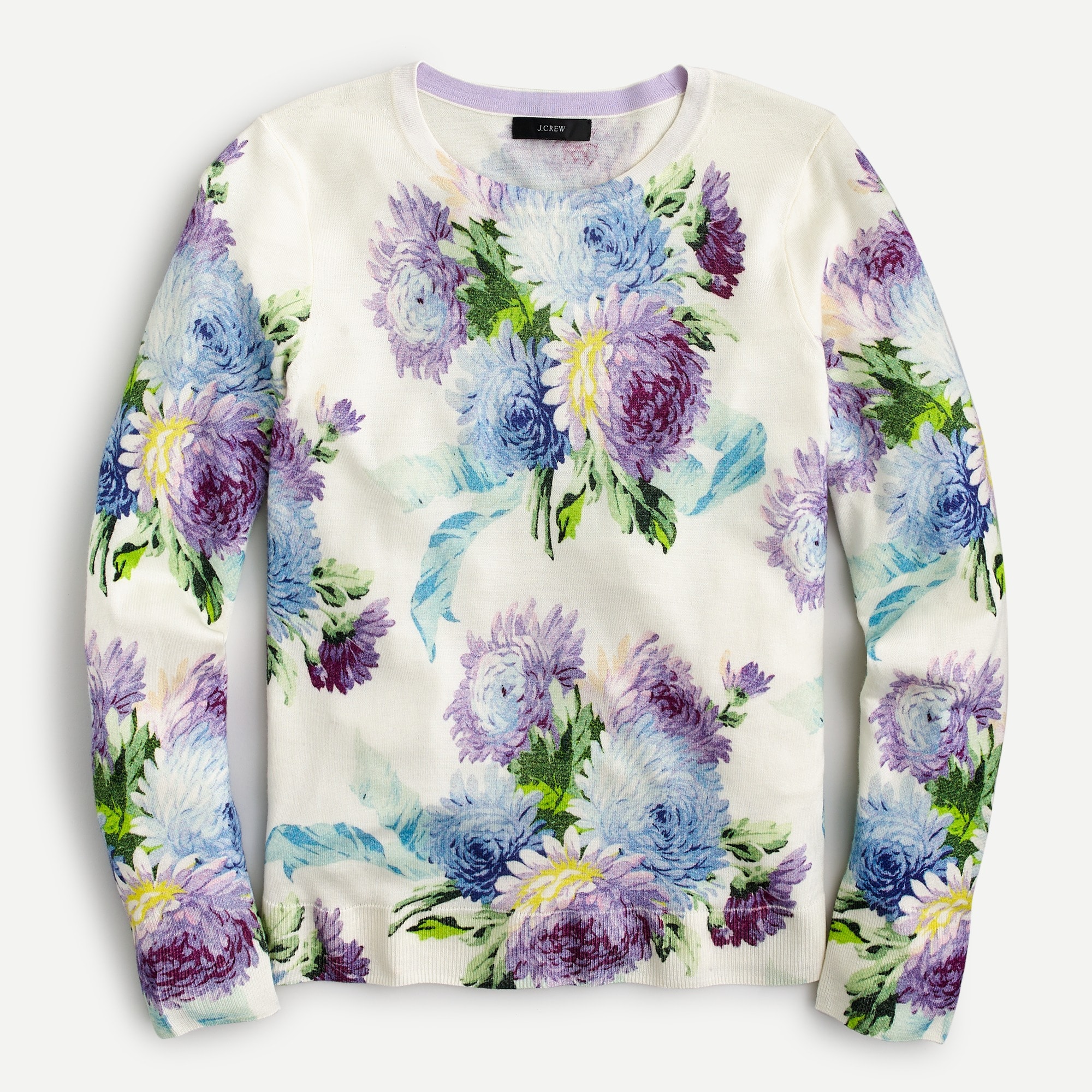 J crew floral best sale sweatshirt