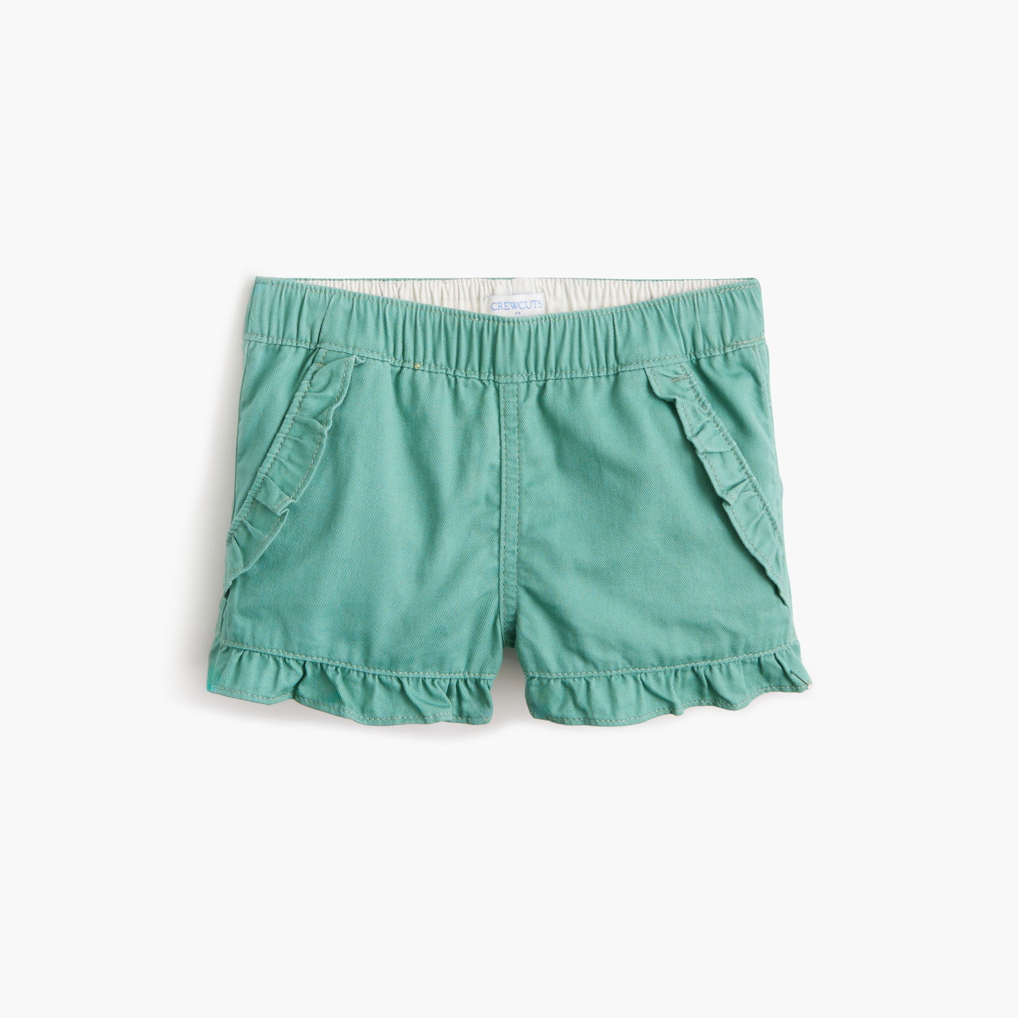 girls Girls' twill ruffle-trim short