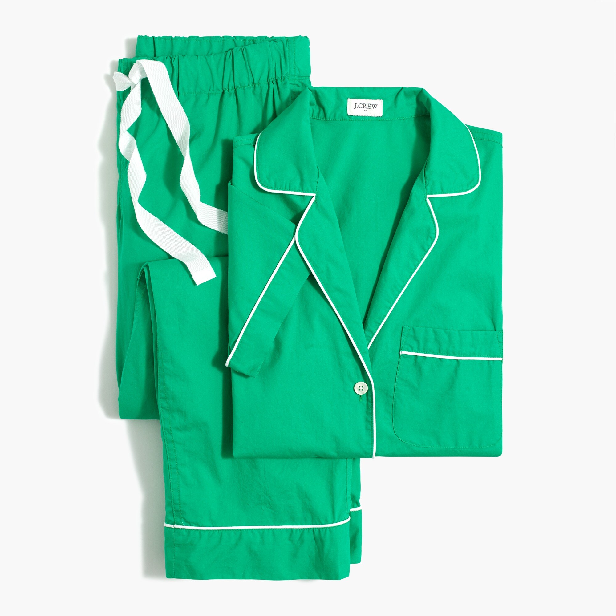 short-sleeve pajama set with cropped pant for women