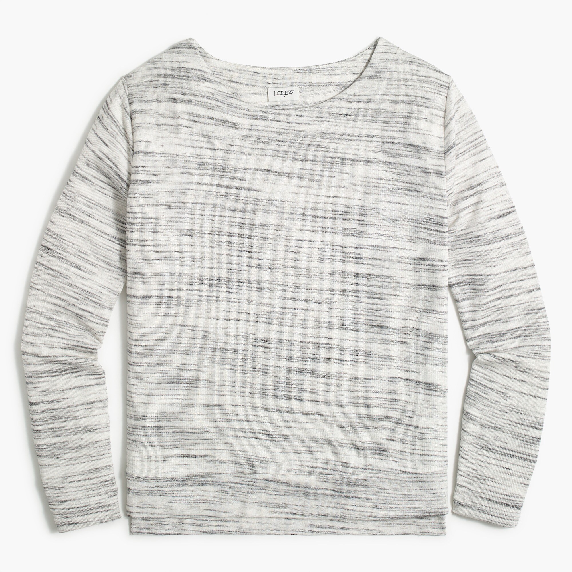 Soft slub long-sleeve top