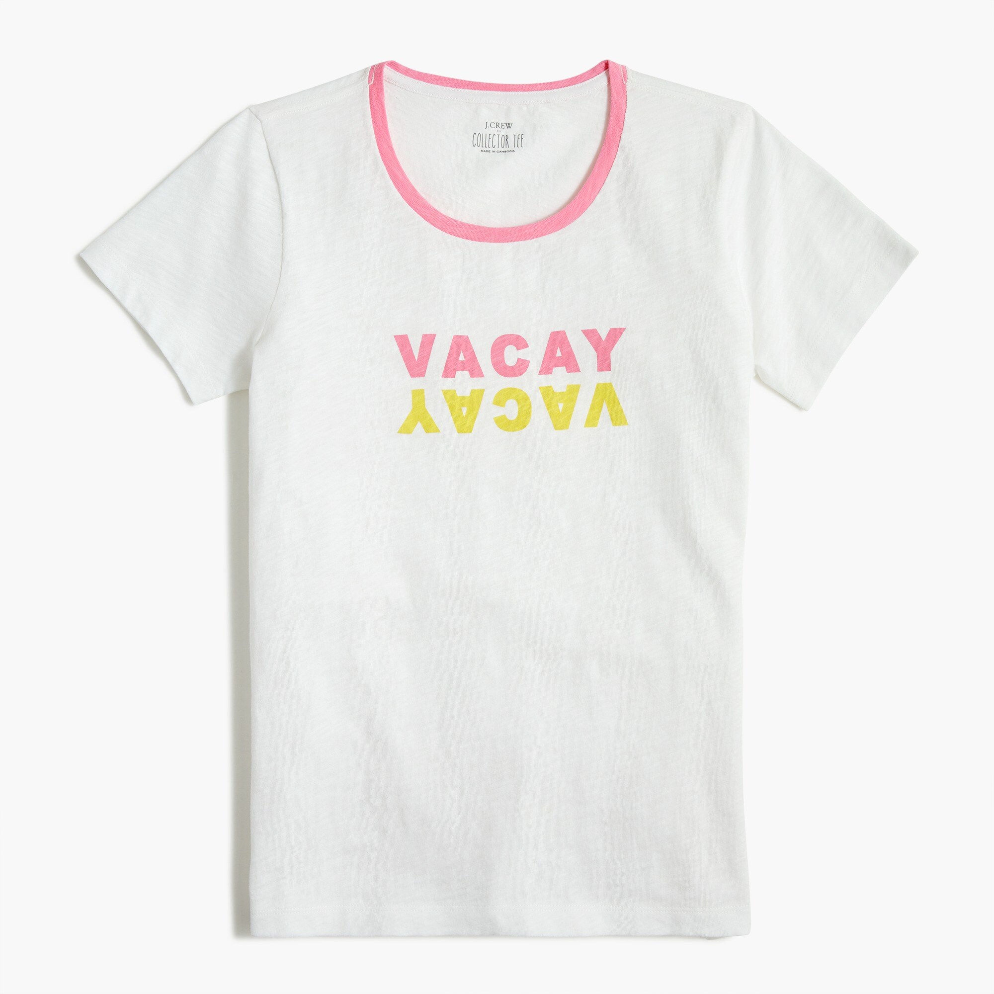 "vacay" graphic tee for women
