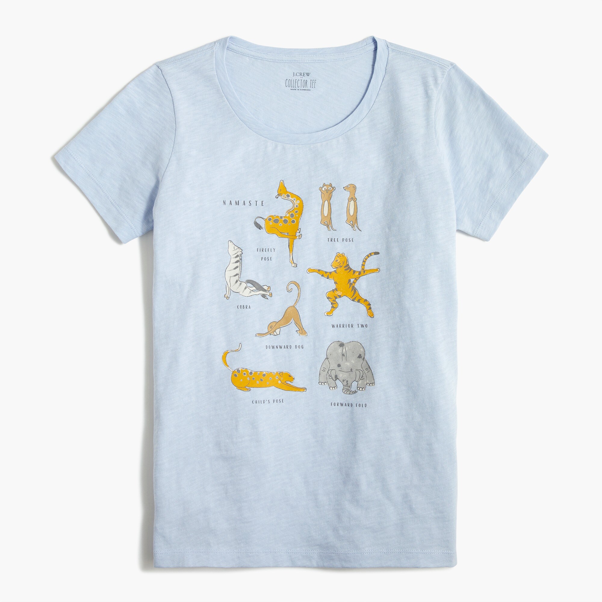 safari yoga graphic tee for women