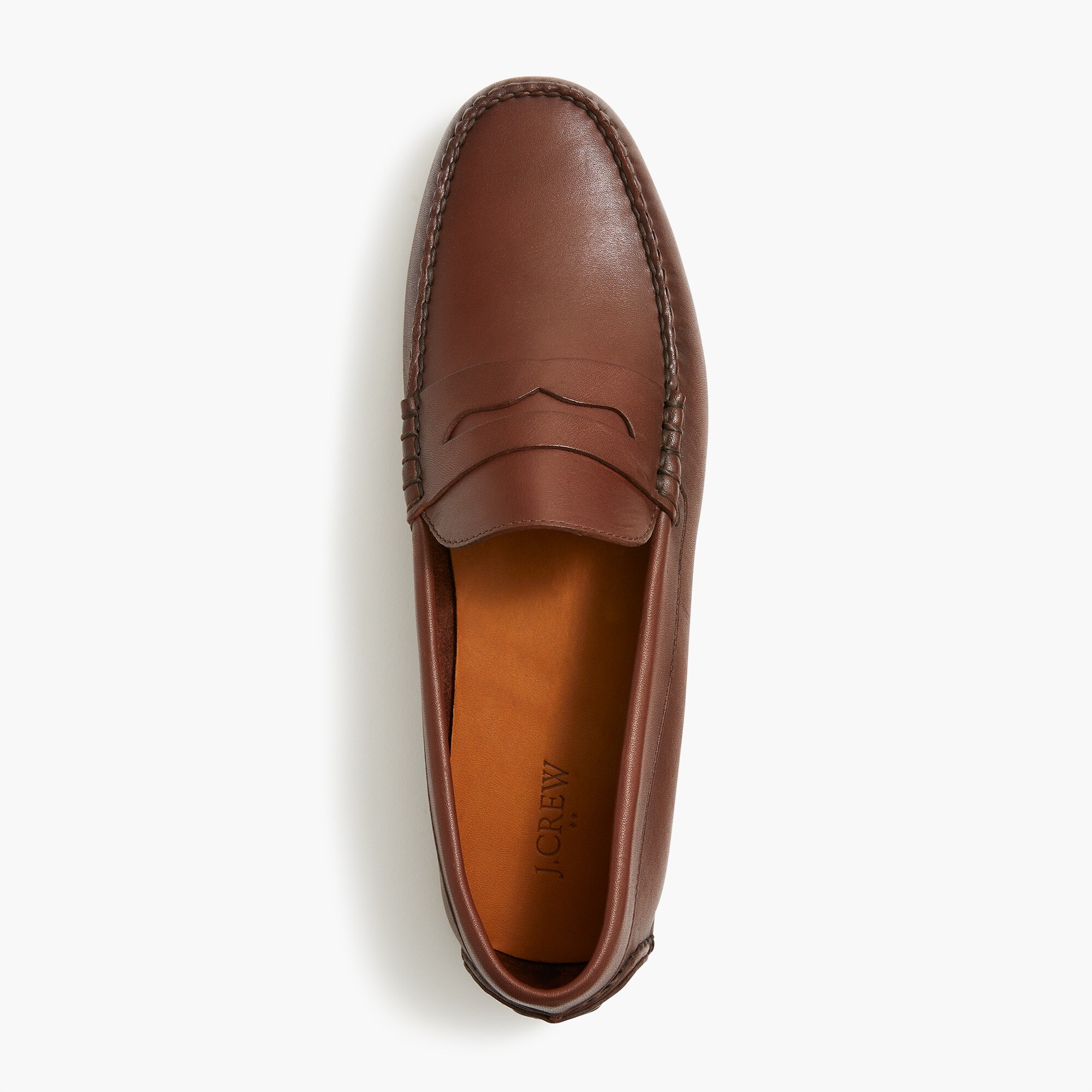 NWT J.Crew Men’s Navy Leather Loafers Winter Shoes Size 11 Camden Loafers With Leather Soles For Men | J.Crew main image 3