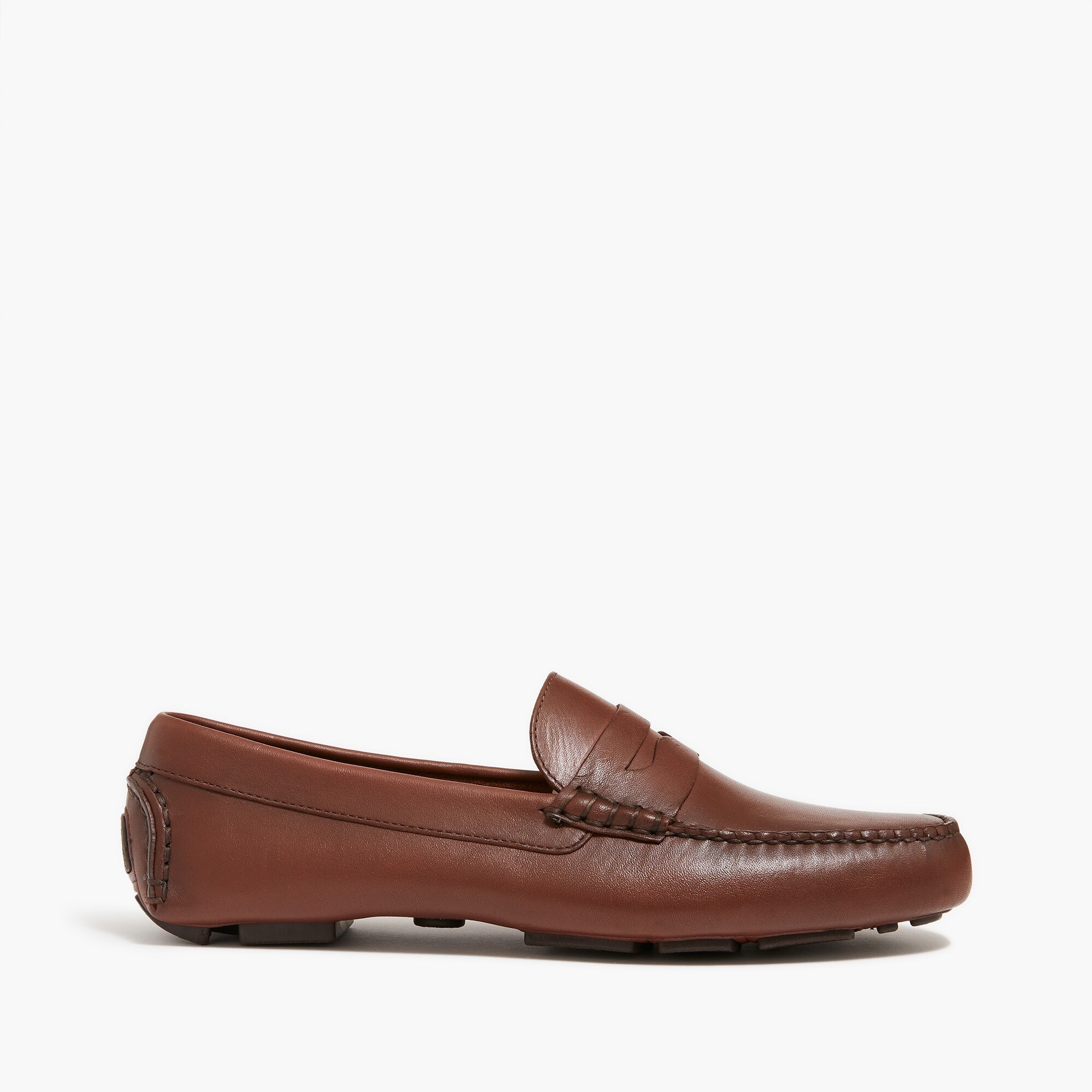 J.Crew Leather Driving Shoes in Brown, Size 8.5 Driving Loafers In Suede For Women | J.Crew main image 3