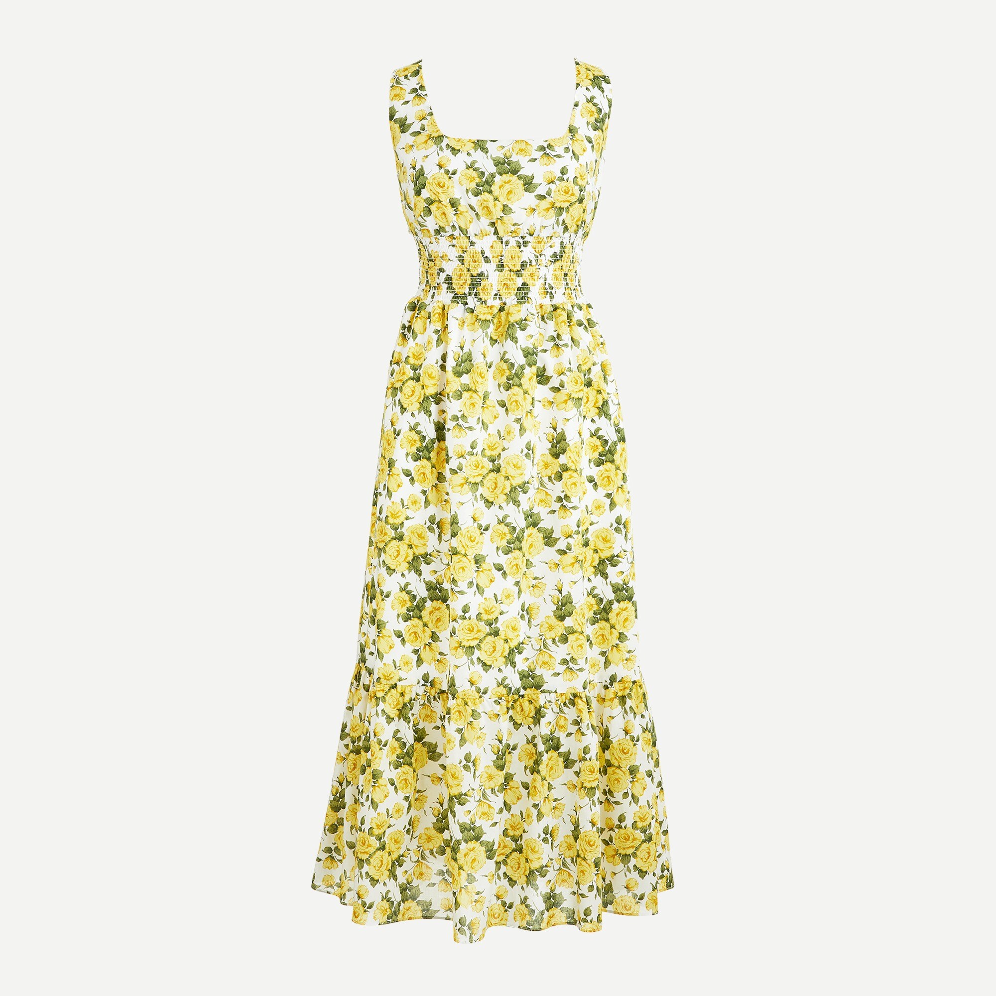 Smocked-waist dress in Liberty® Carline Rose print