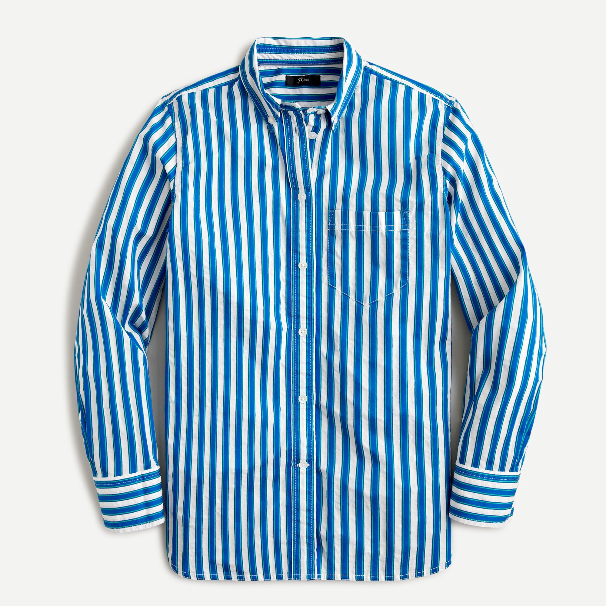 Classic-fit shirt in textured stripe