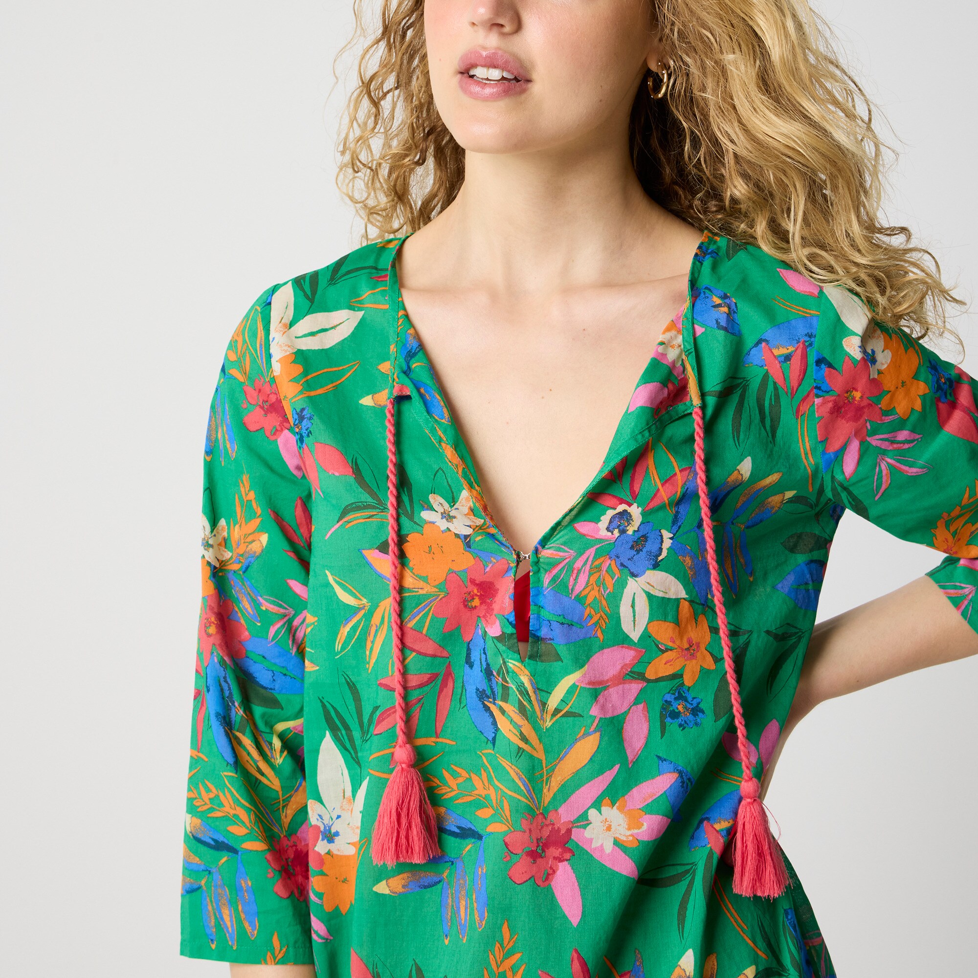 Printed beach tunic