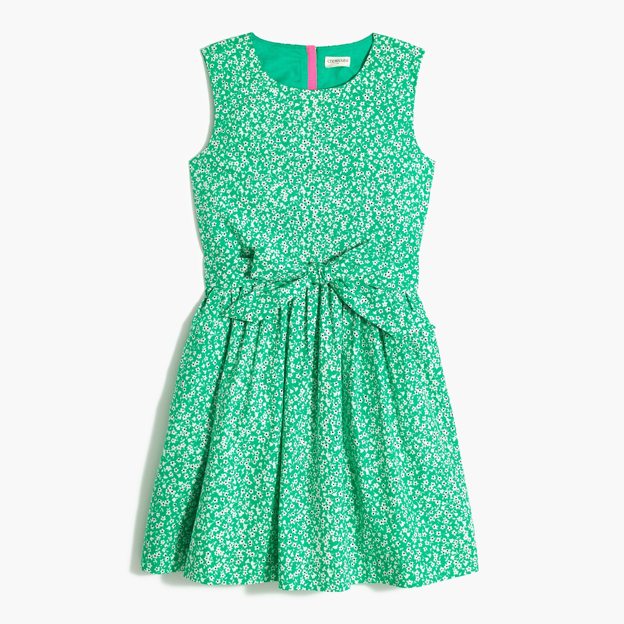 Girls' cotton poplin dress