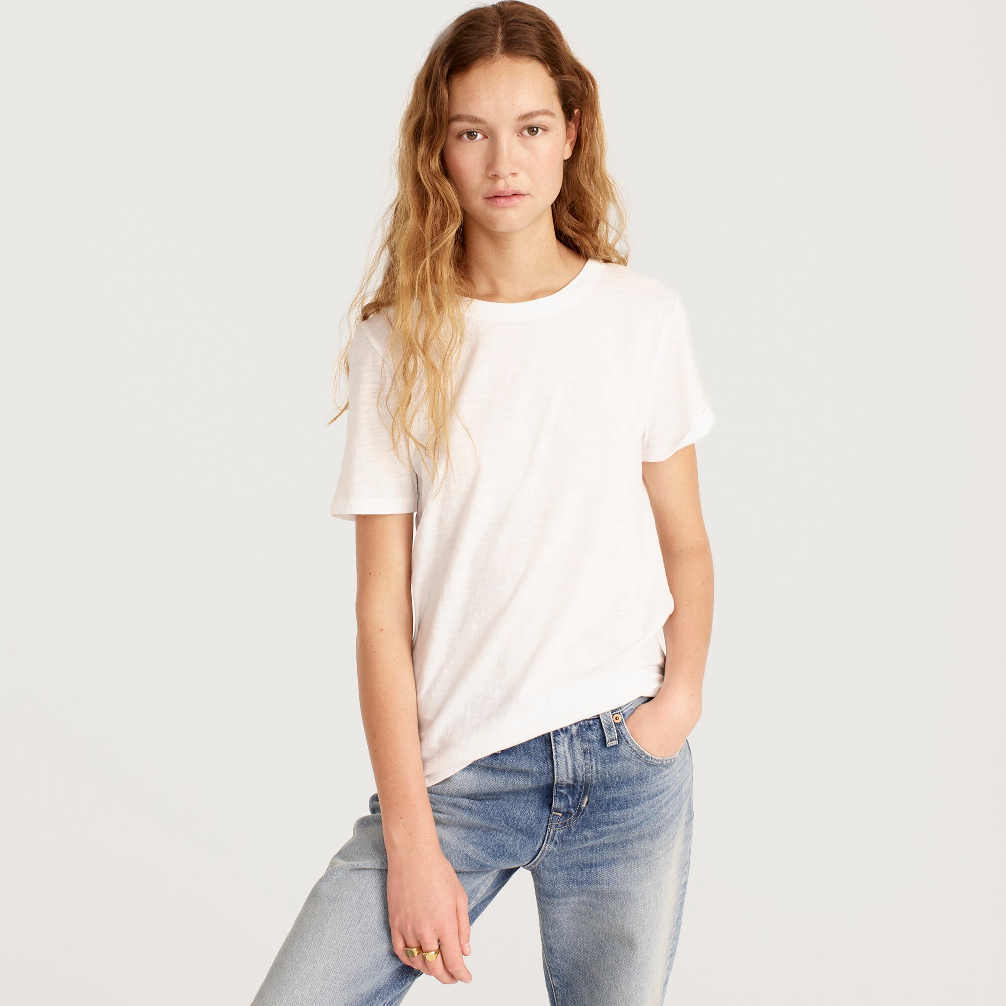 Vintage cotton crewneck T-shirt
