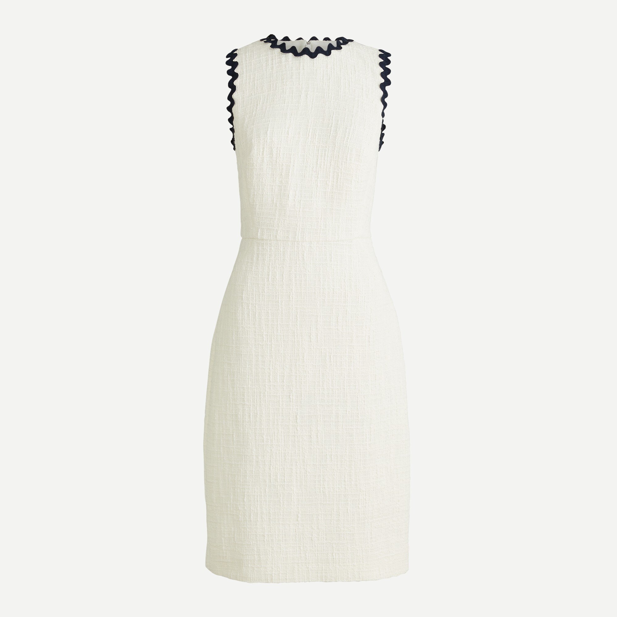 Sheath dress in textured tweed
