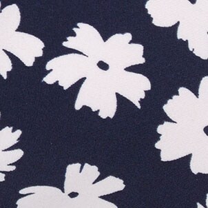 Printed french bikini top with ruffles DUSTY PERI WHITE 