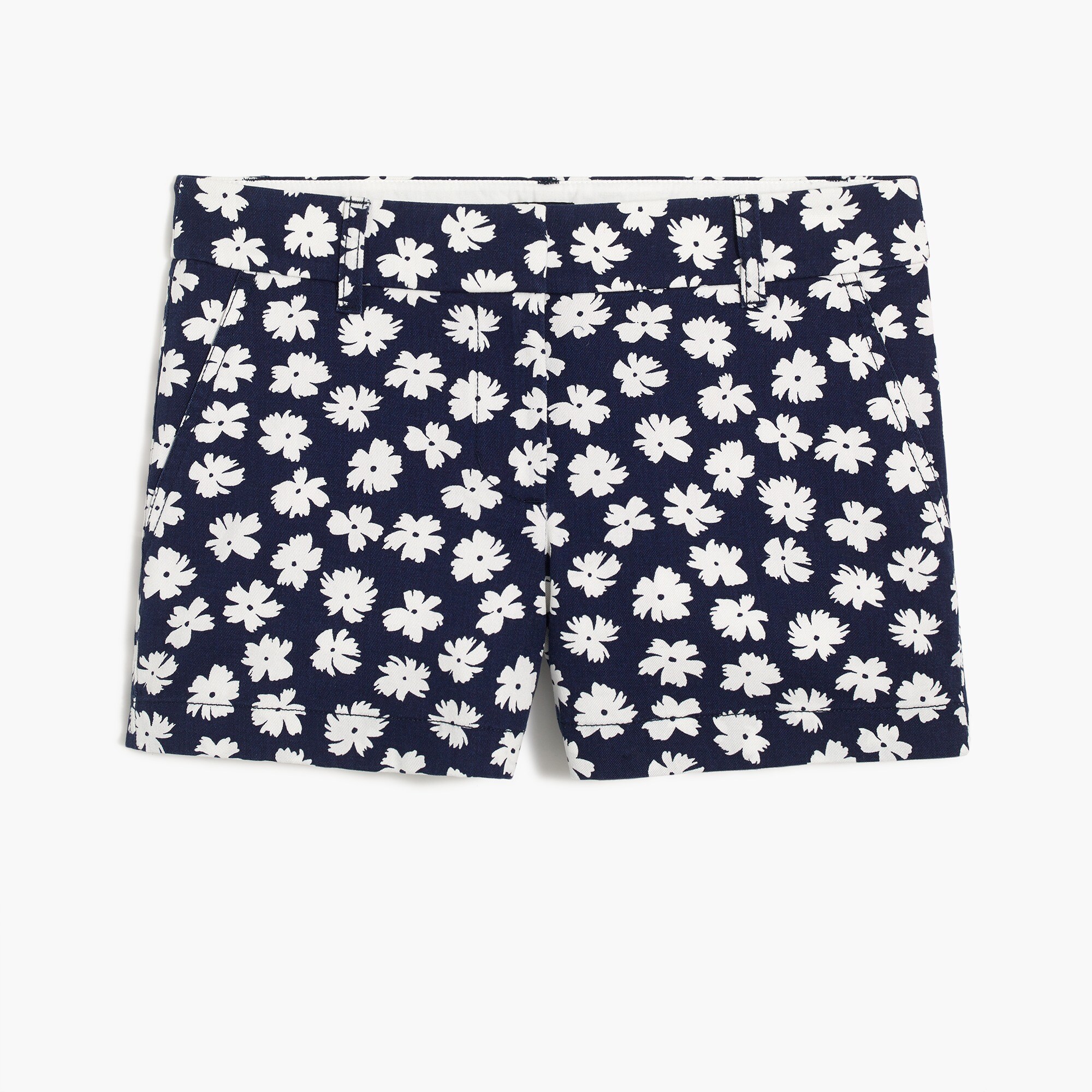 3.5" classic chino short in floral for women