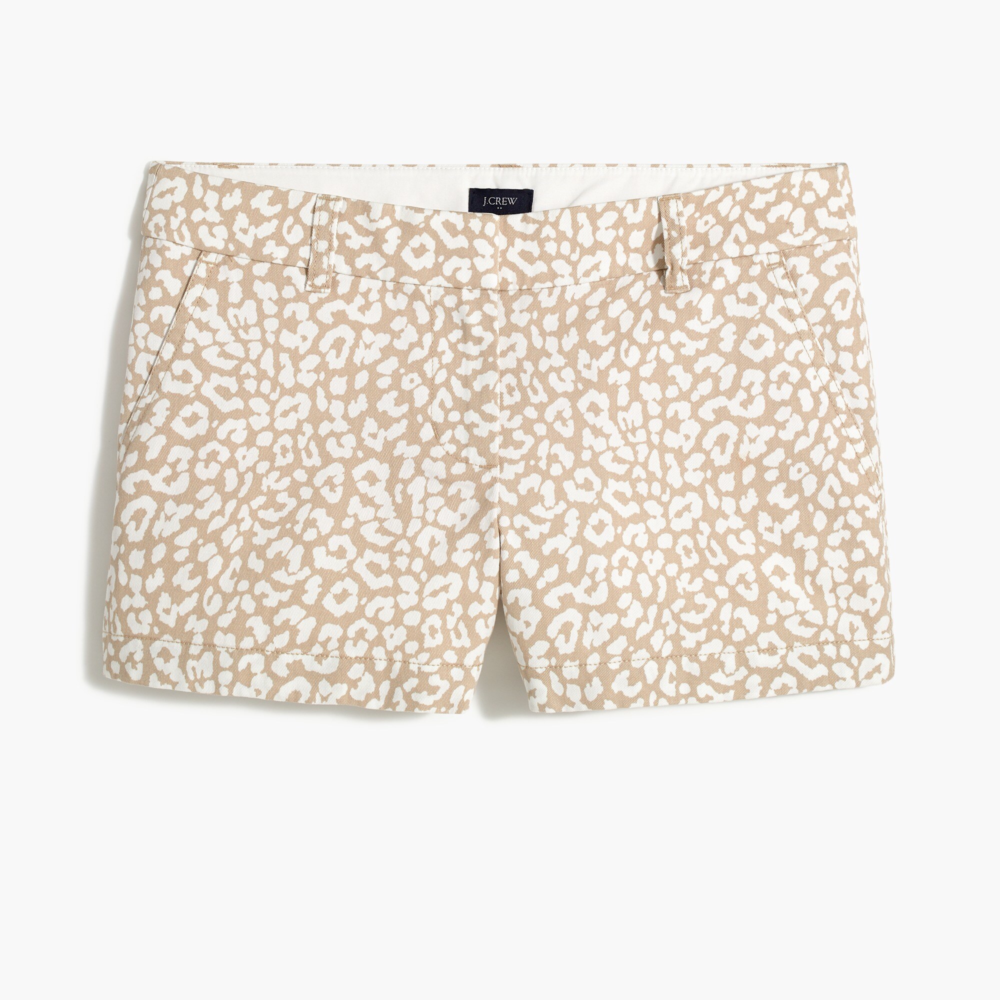 3.5" classic chino short in leopard