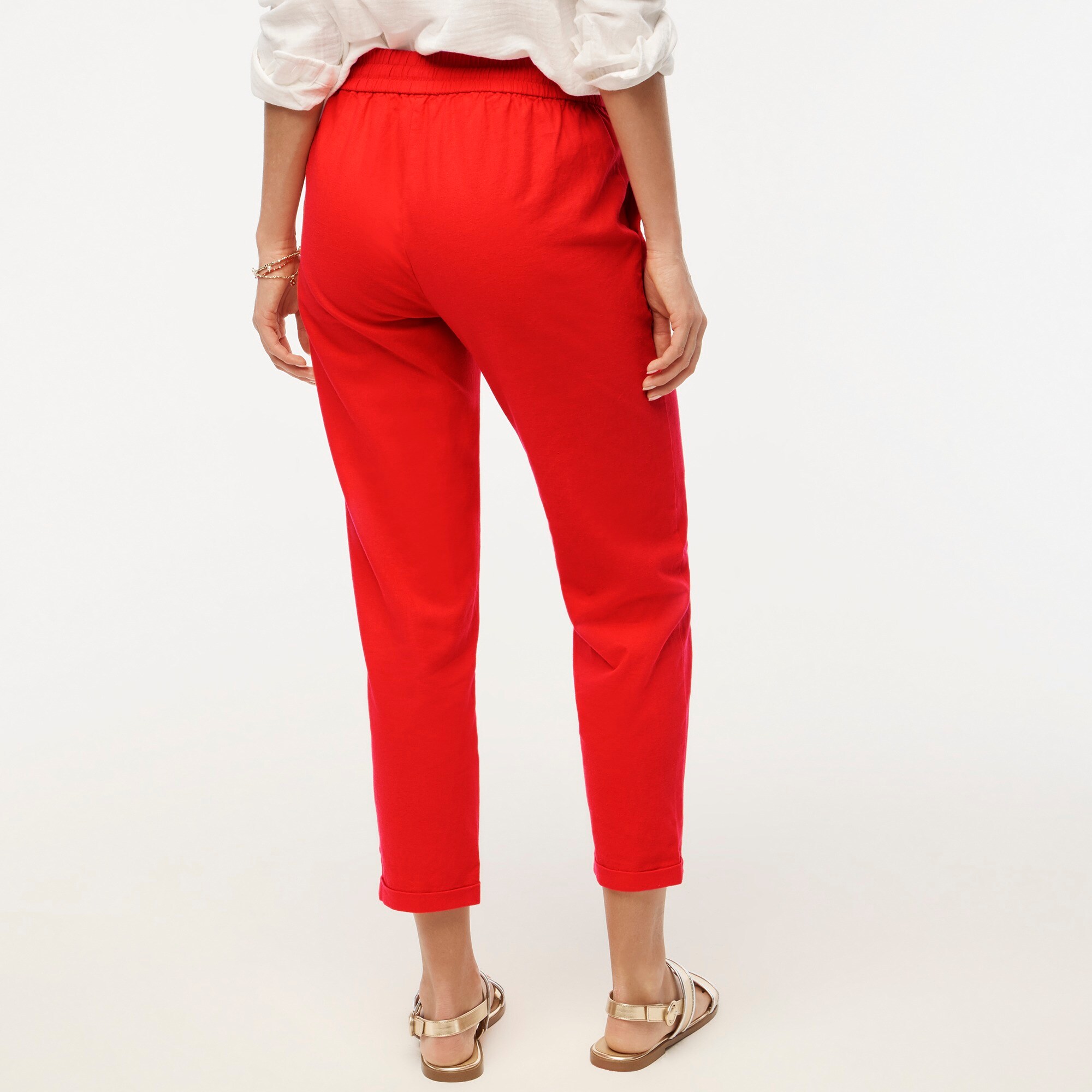 J crew linen drawstring pants hotsell