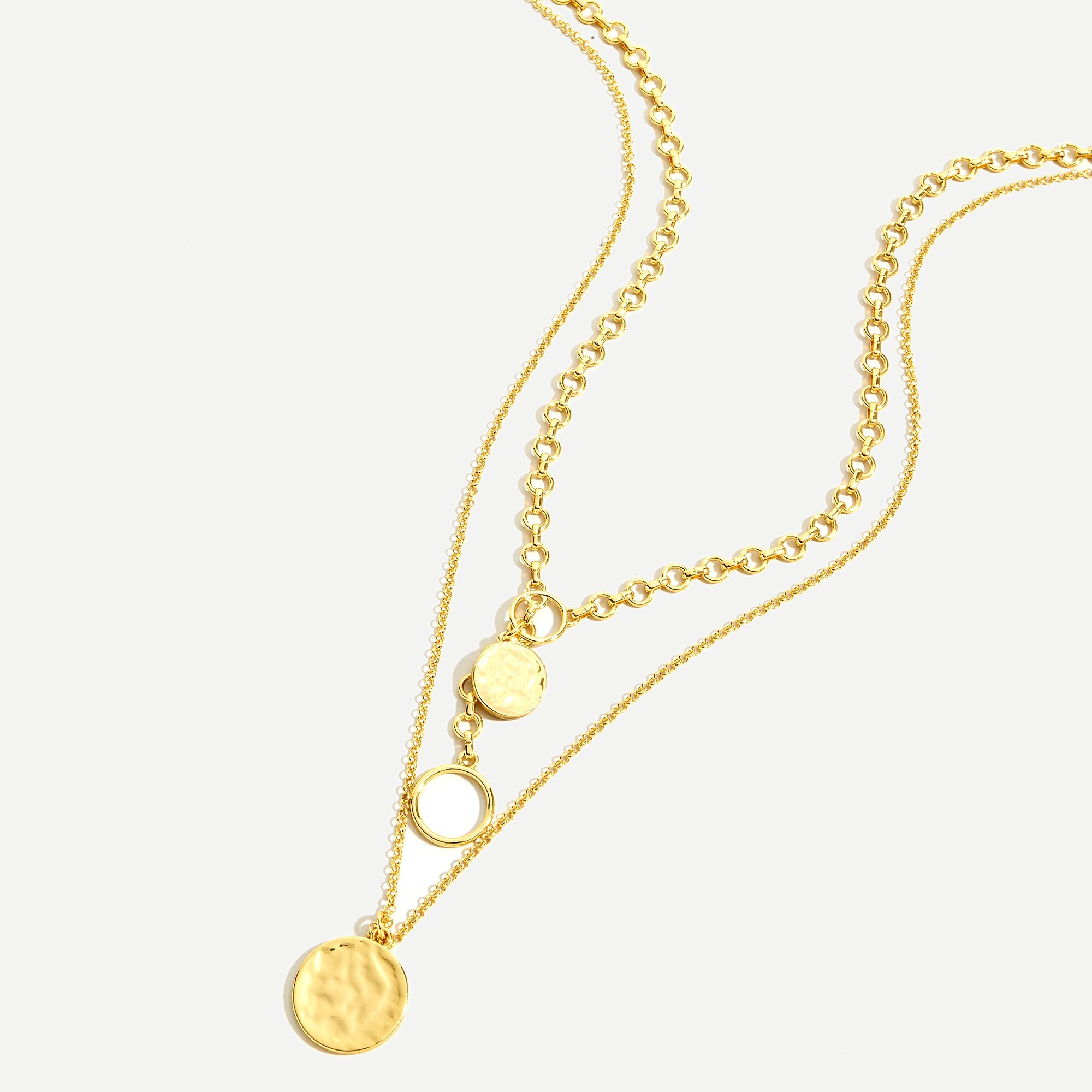J crew layered coin necklace outlet
